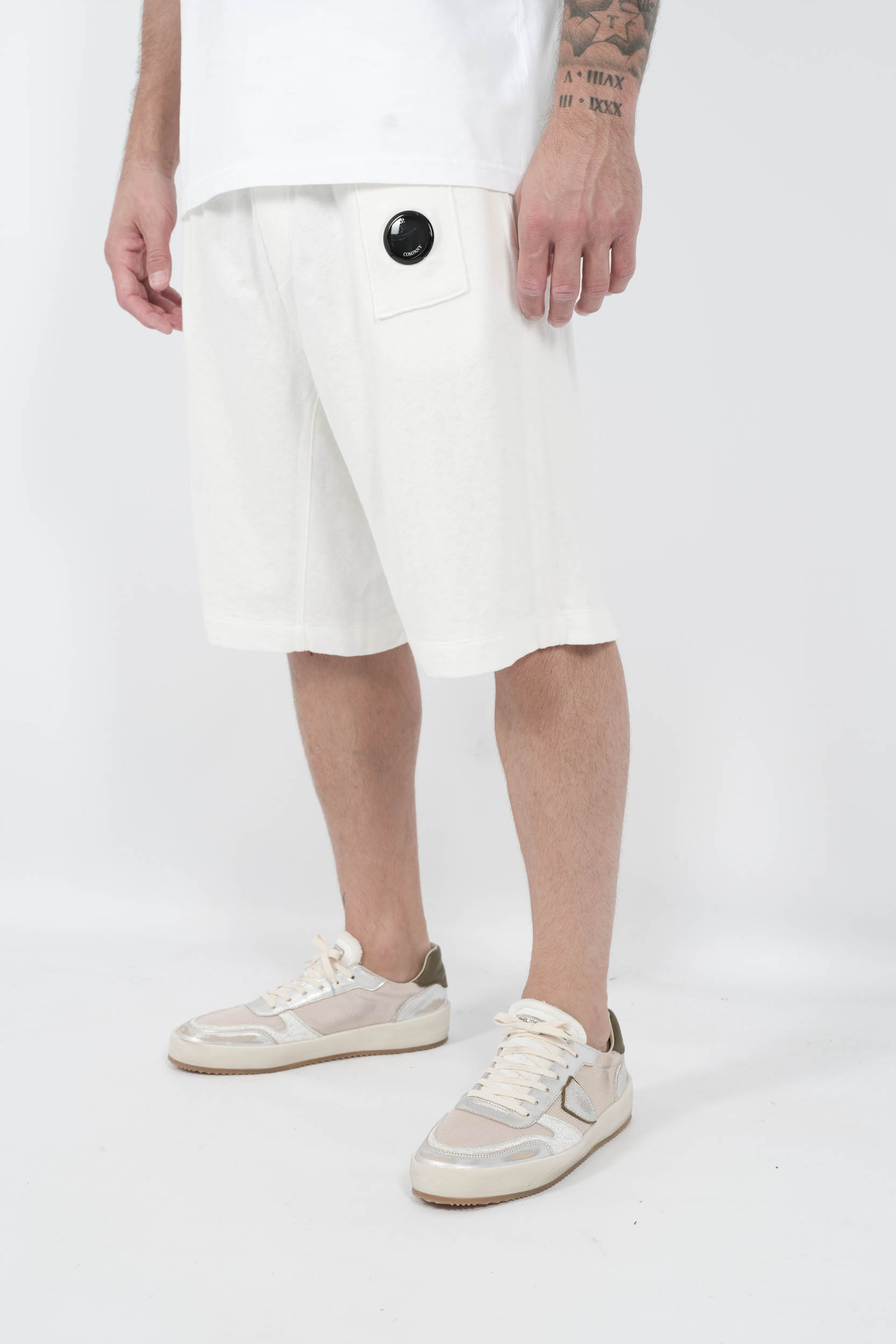  Image du produit SHORT C.P COMPANY EN COTON BLANC B268A-103 - 2