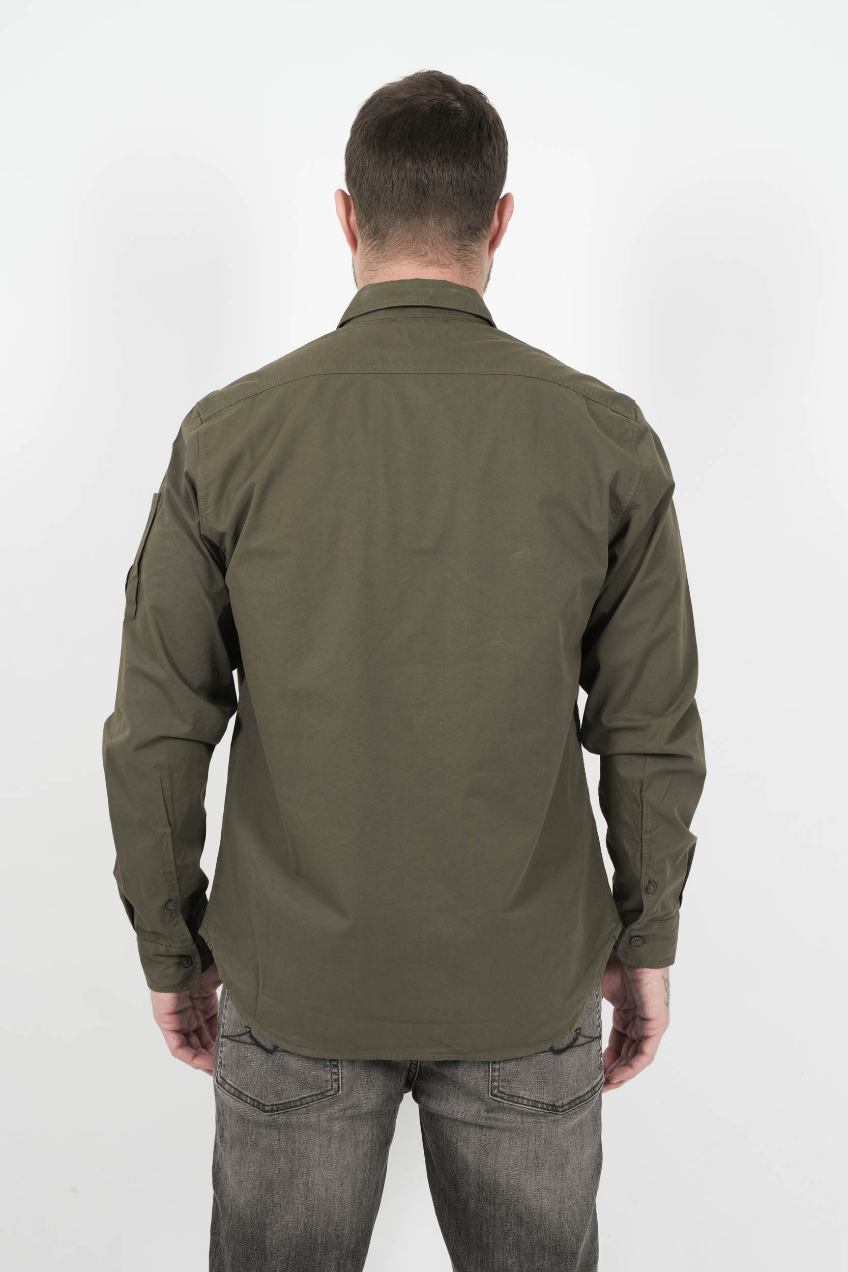  Image du produit CHEMISE C.P COMPANY A BOUTON KAKI H140A-683 - 5