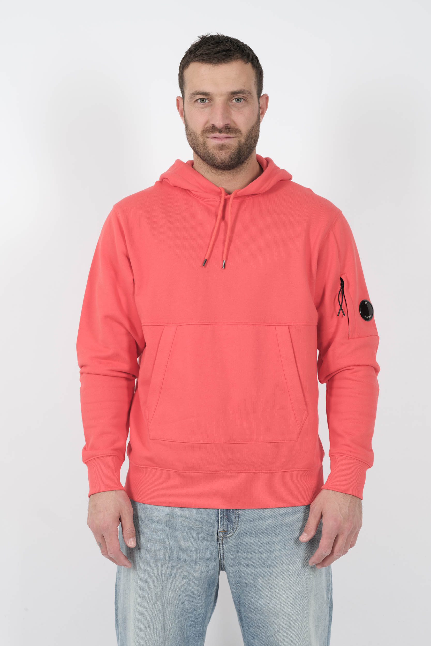  Image du produit SWEAT C.P COMPANY A CAPUCHE ORANGE FLUO S024A-547 - 3