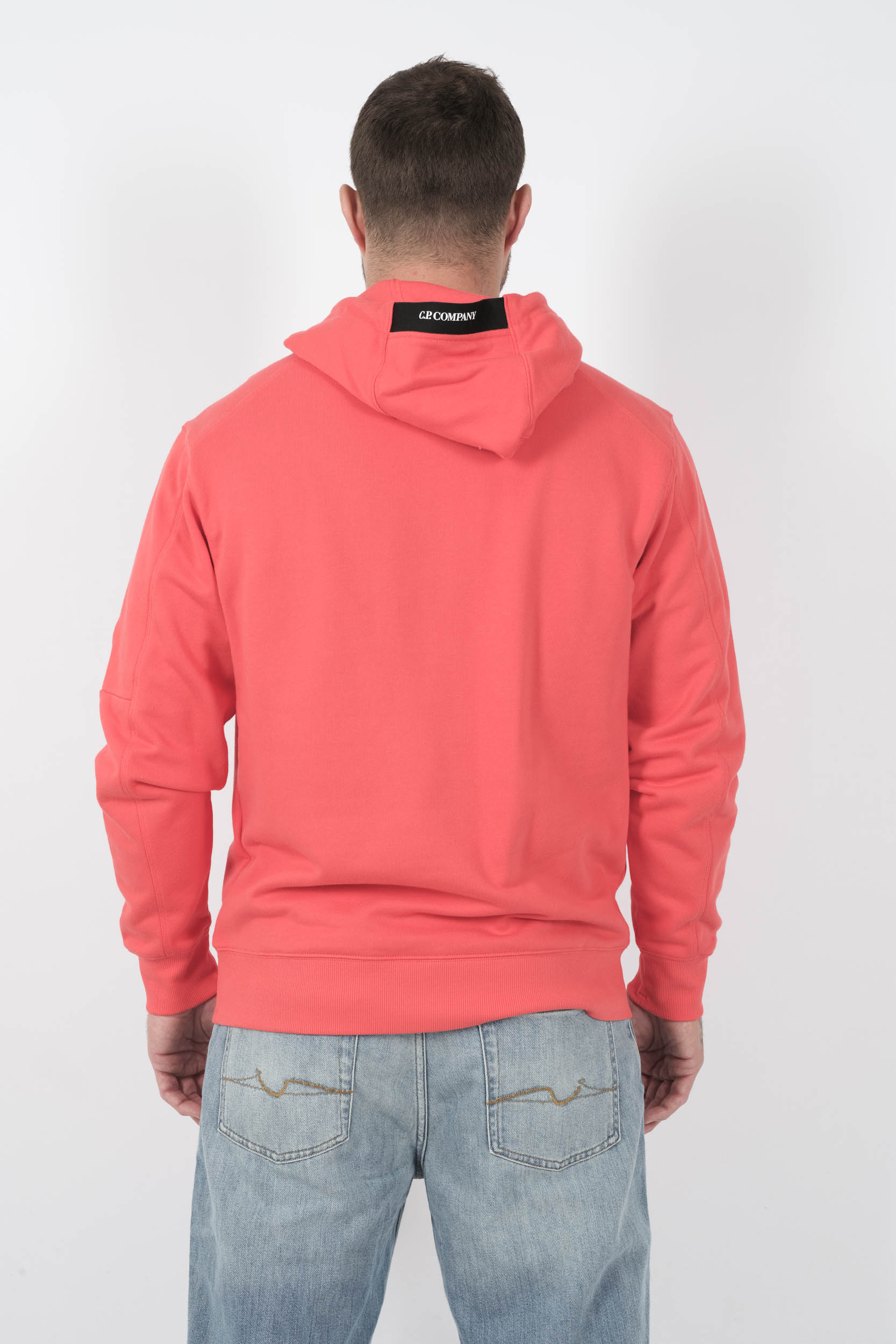  Image du produit SWEAT C.P COMPANY A CAPUCHE ORANGE FLUO S024A-547 - 5