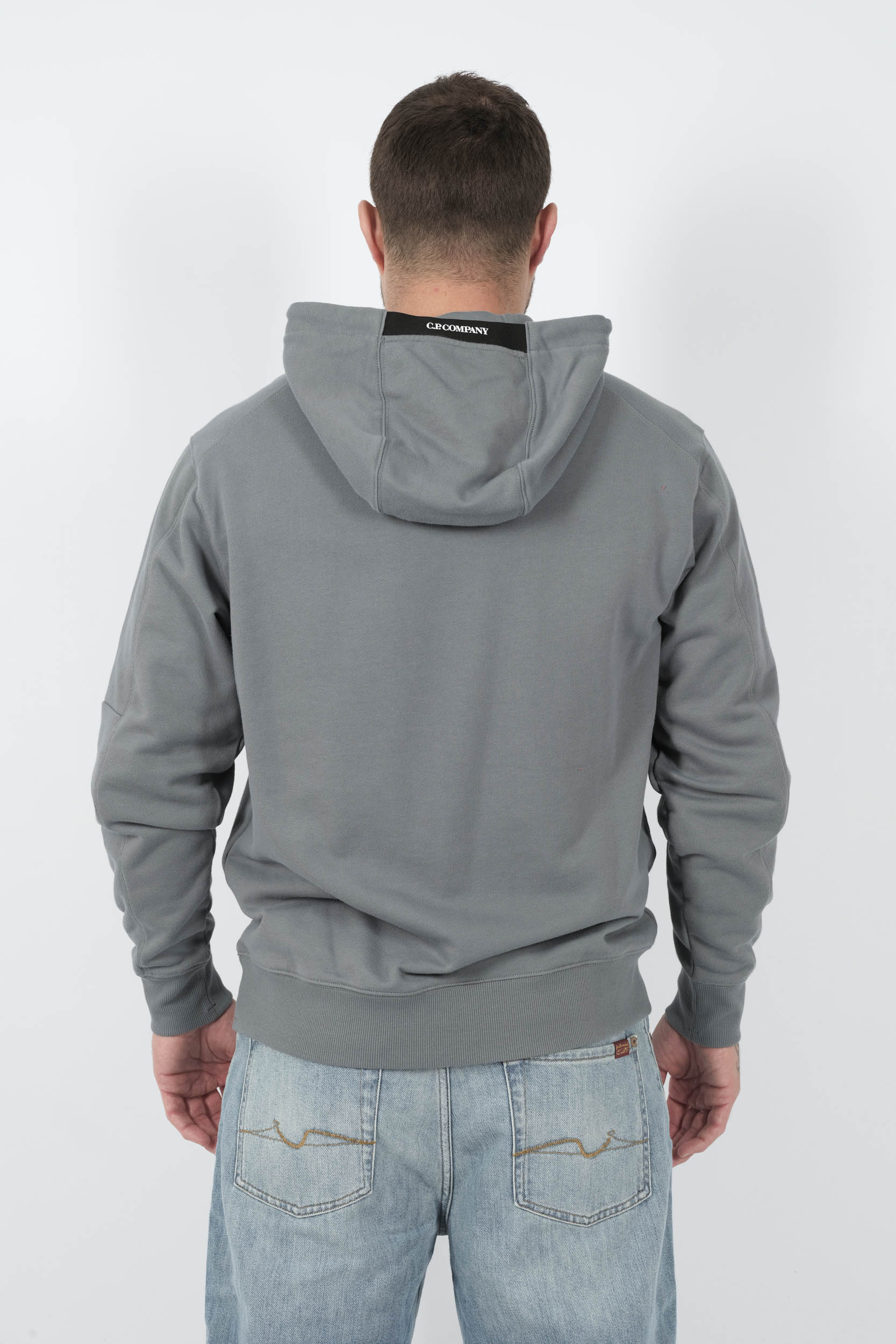 SWEAT C.P COMPANY A CAPUCHE BLEU / GRIS S024A-872