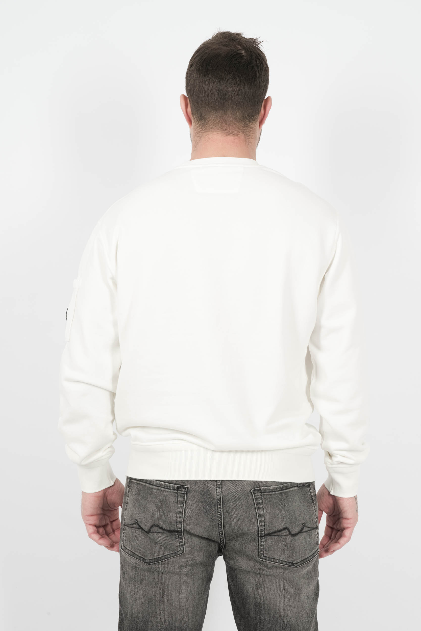  Image du produit SWEAT C.P COMPANY COL ROND HUBLOT BLANC S098A-103 - 5