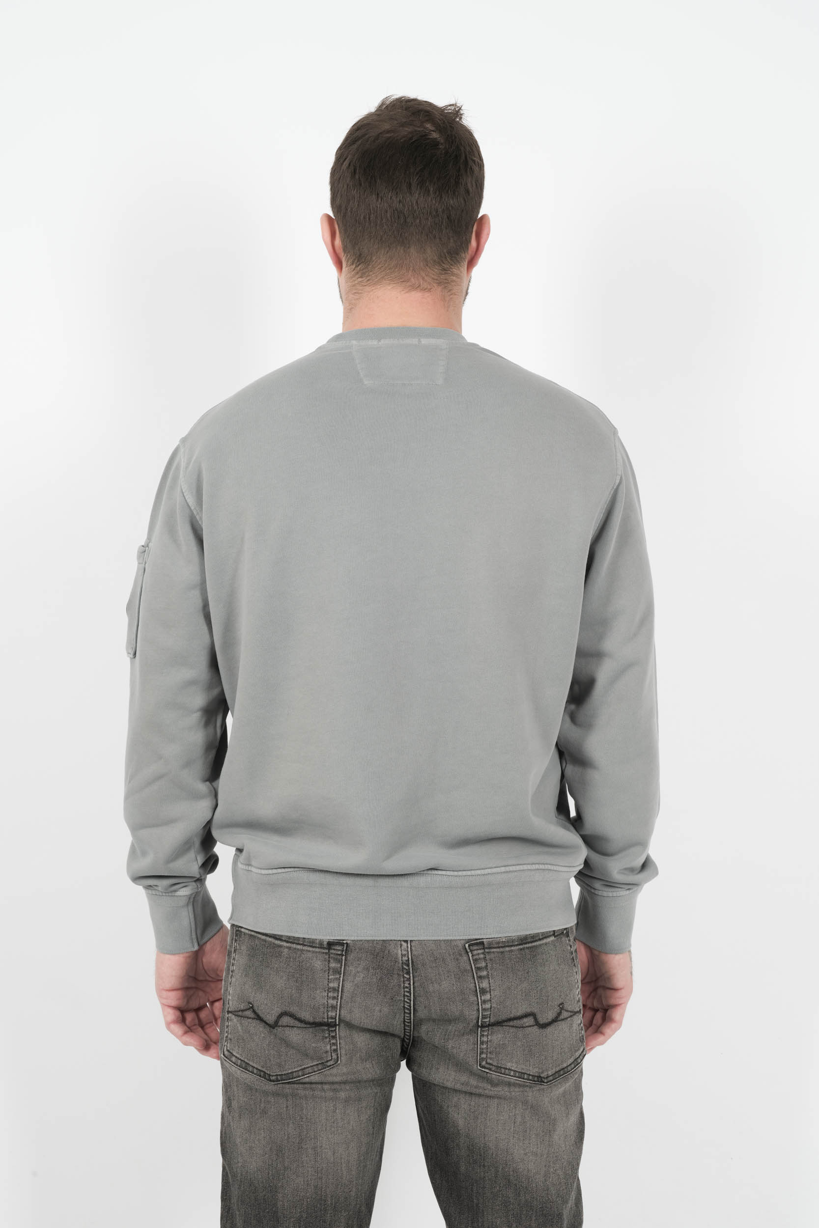  Image du produit SWEAT C.P COMPANY COL ROND HUBLOT GRIS S098A-872 - 5