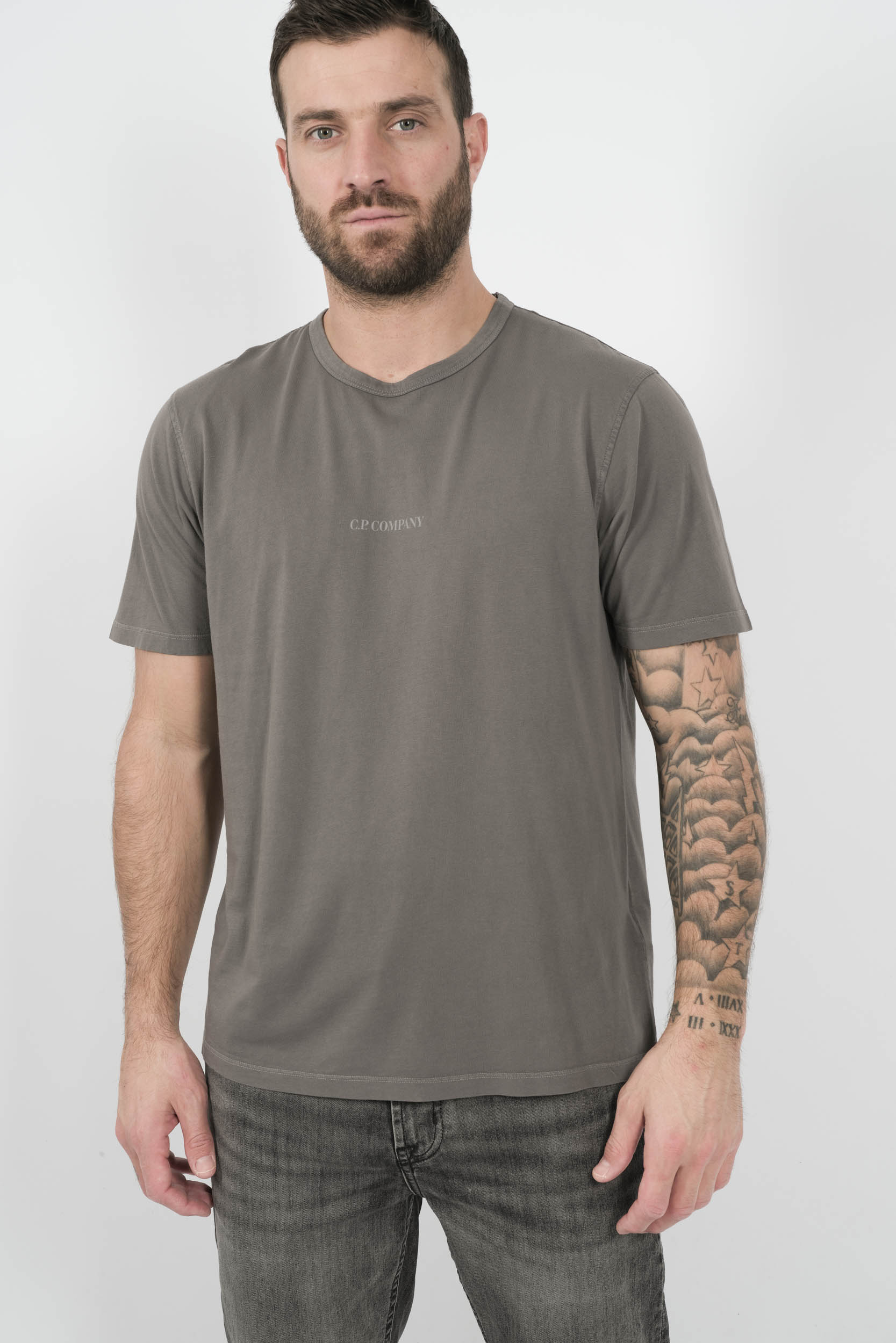Image du produit TEE-SHIRT C.P COMPANY AVEC LOGO GRIS S085A-935