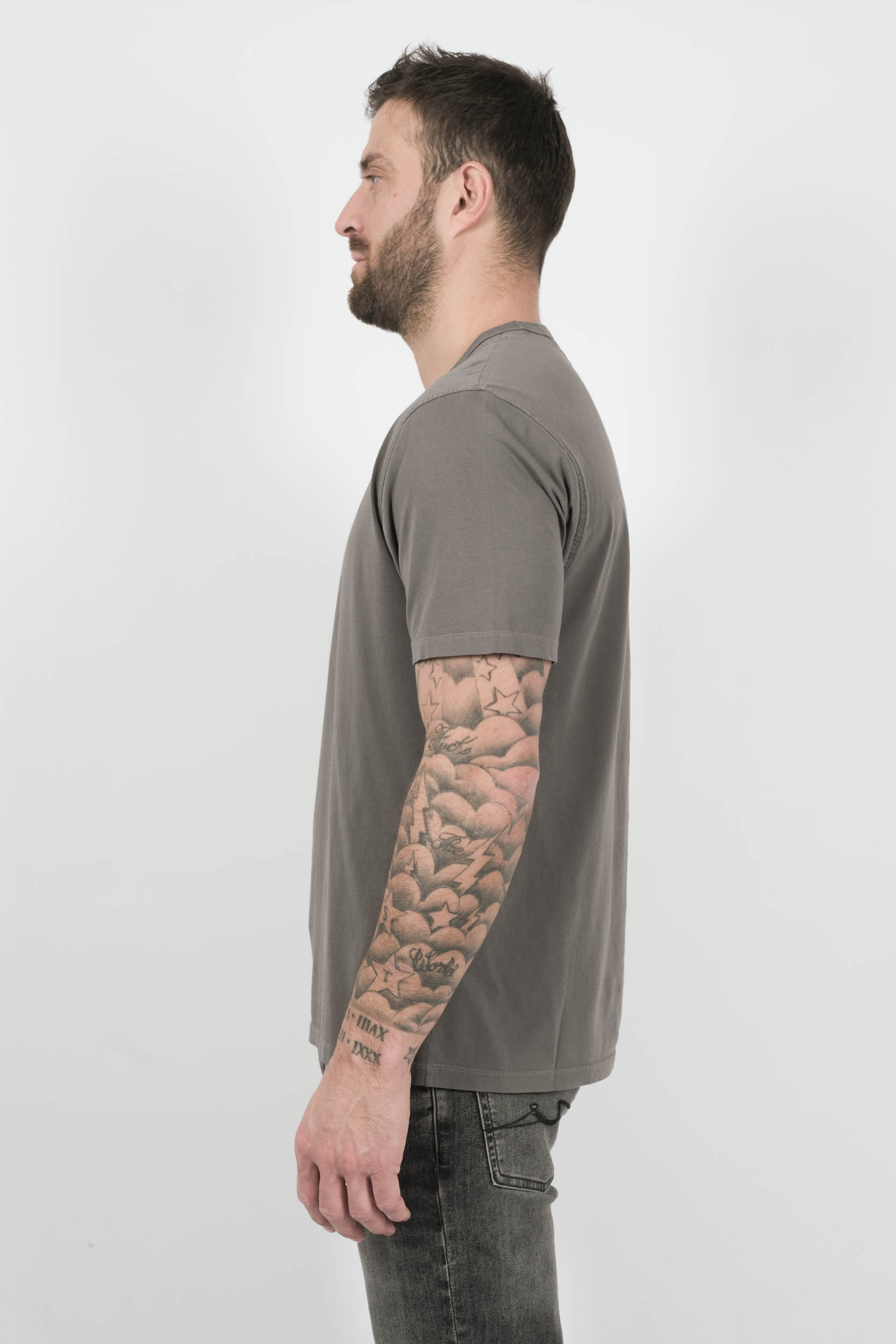  Image du produit TEE-SHIRT C.P COMPANY AVEC LOGO GRIS S085A-935 - 4
