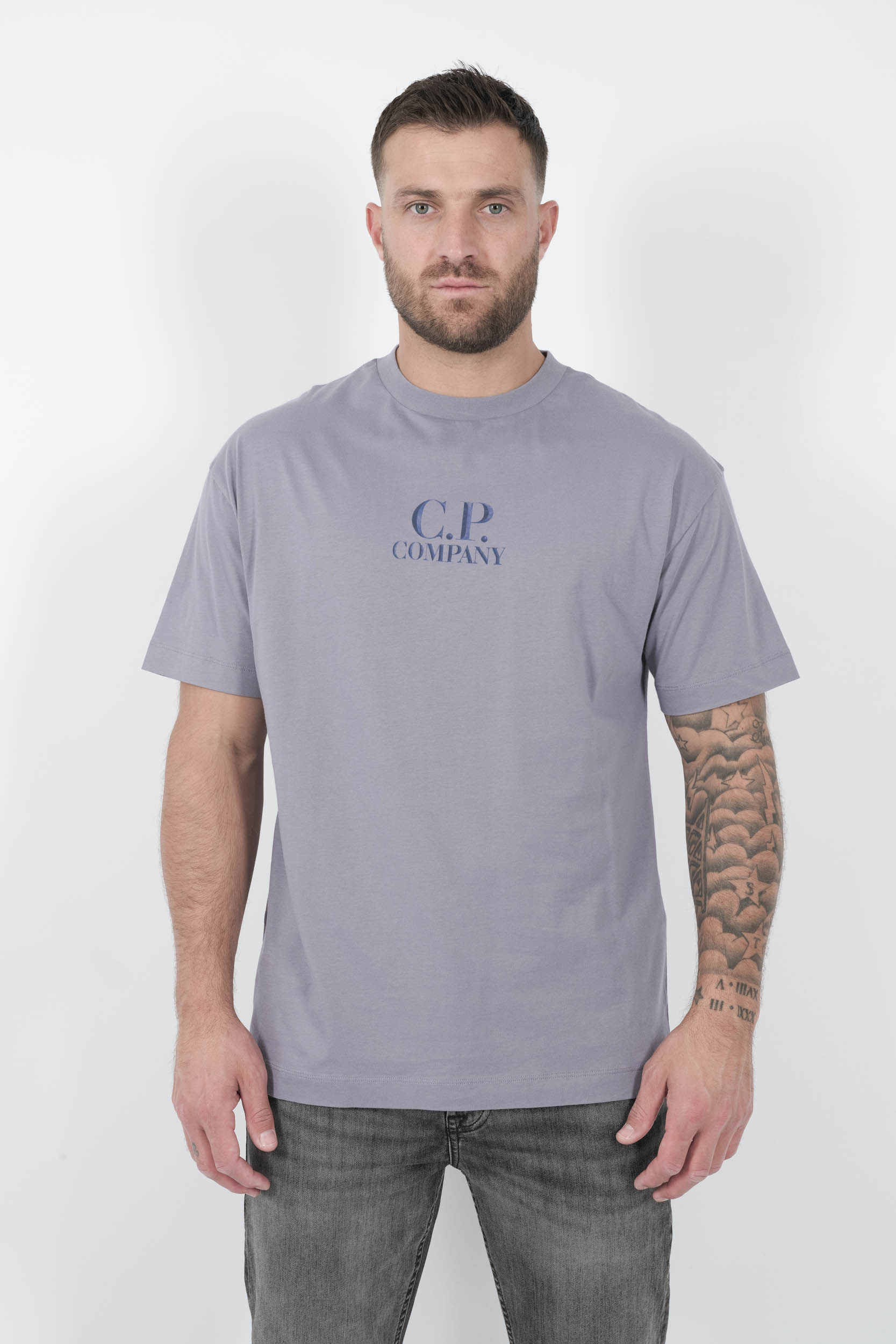 TEE-SHIRT C.P COMPANY AVEC IMPRIME VIOLET S141A-774