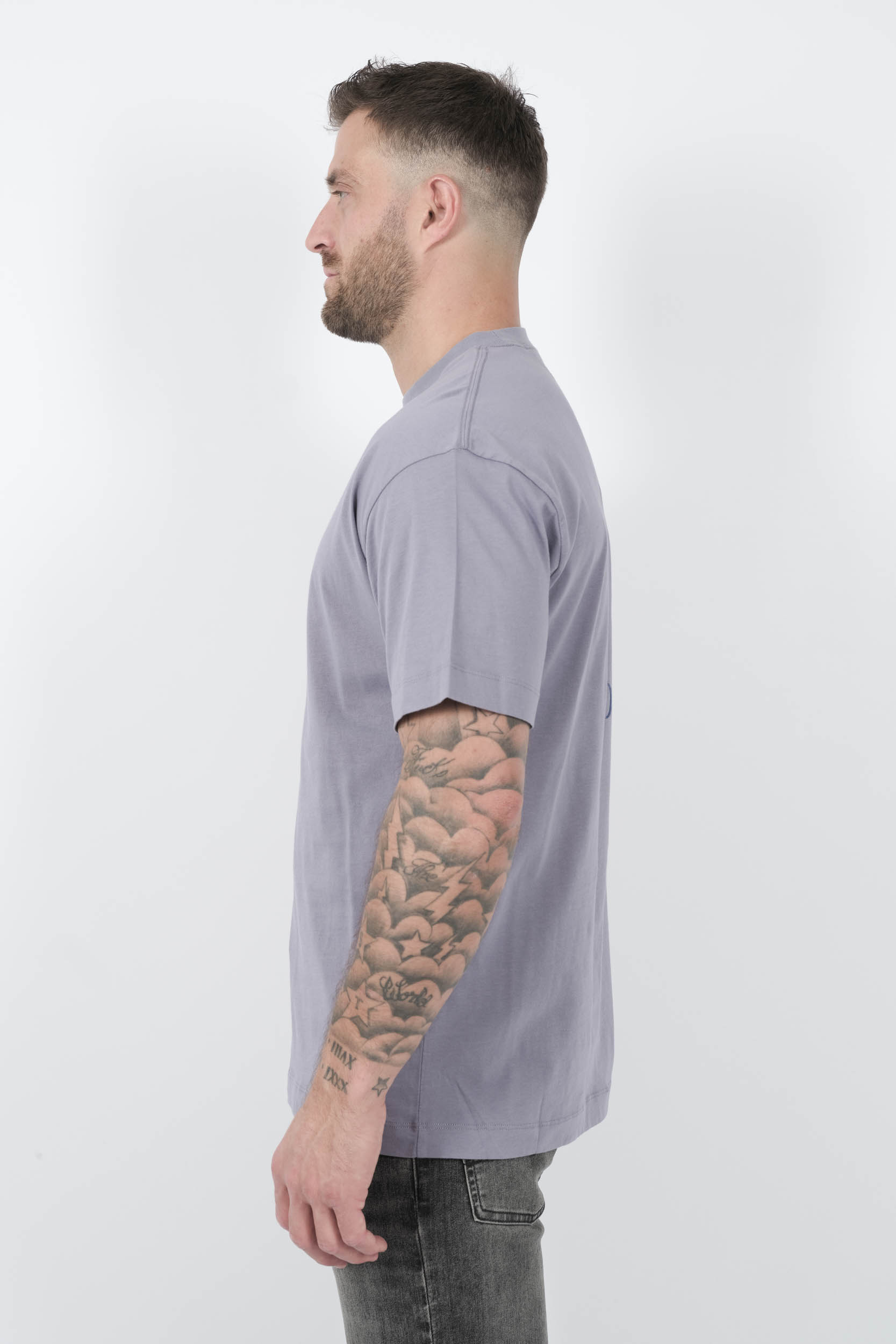 TEE-SHIRT C.P COMPANY AVEC IMPRIME VIOLET S141A-774