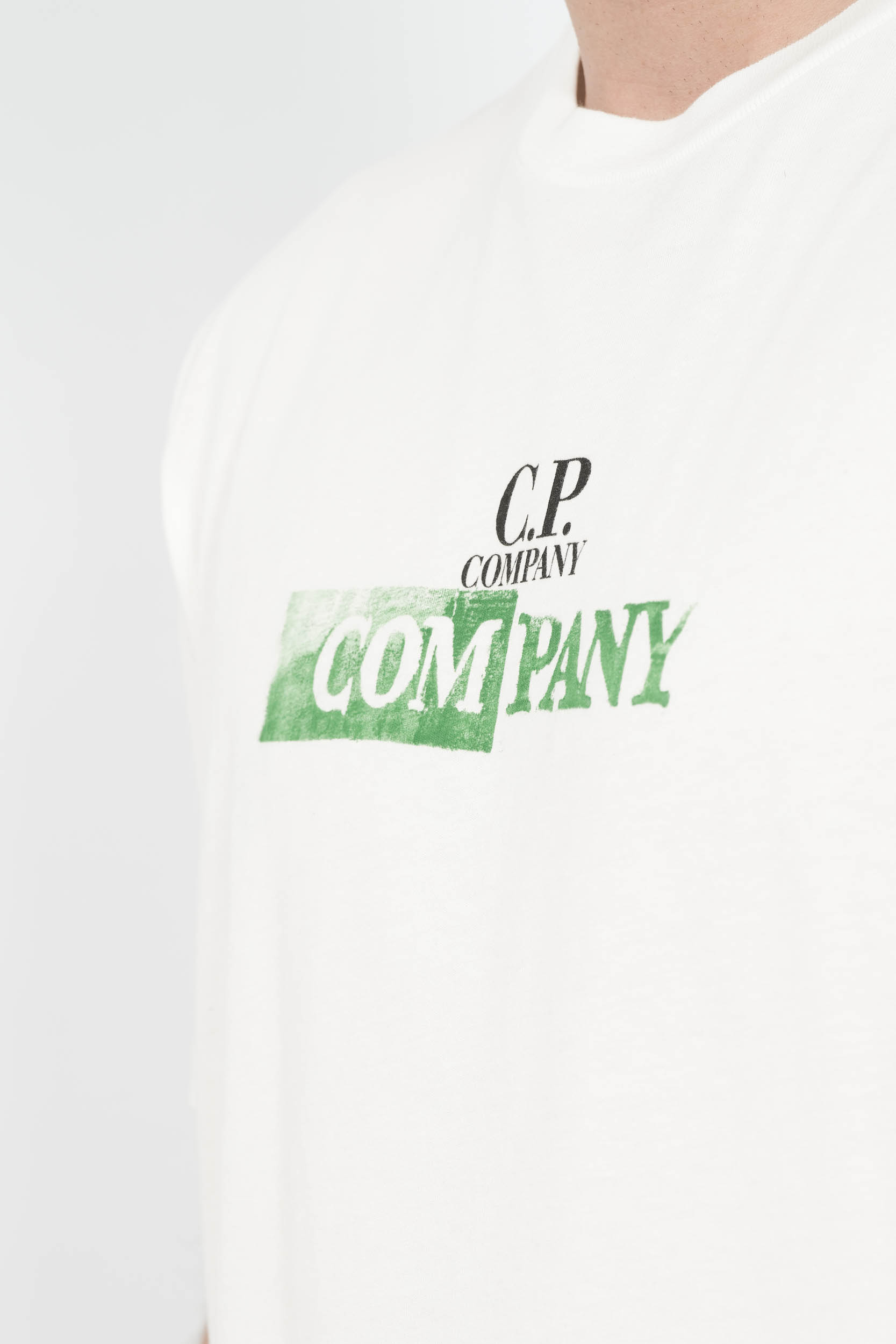  Image du produit TEE-SHIRT C.P COMPANY AVEC LOGO DEVANT ET DOS BLANC S307A-103 - 6