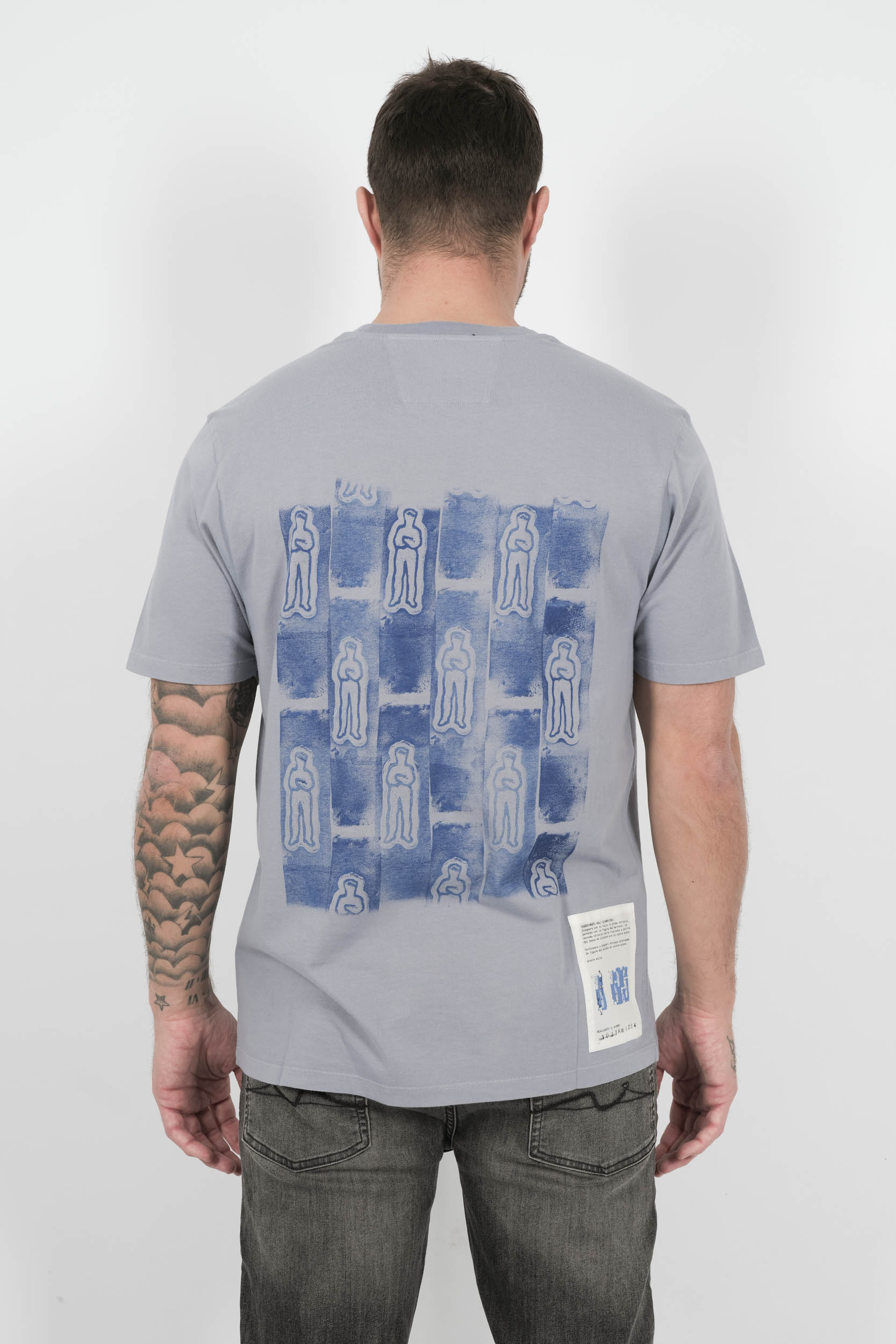  Image du produit TEE-SHIRT C.P COMPANY AVEC LOGO DEVANT ET DOS VIOLET LAVANDE S310A-774 - 5