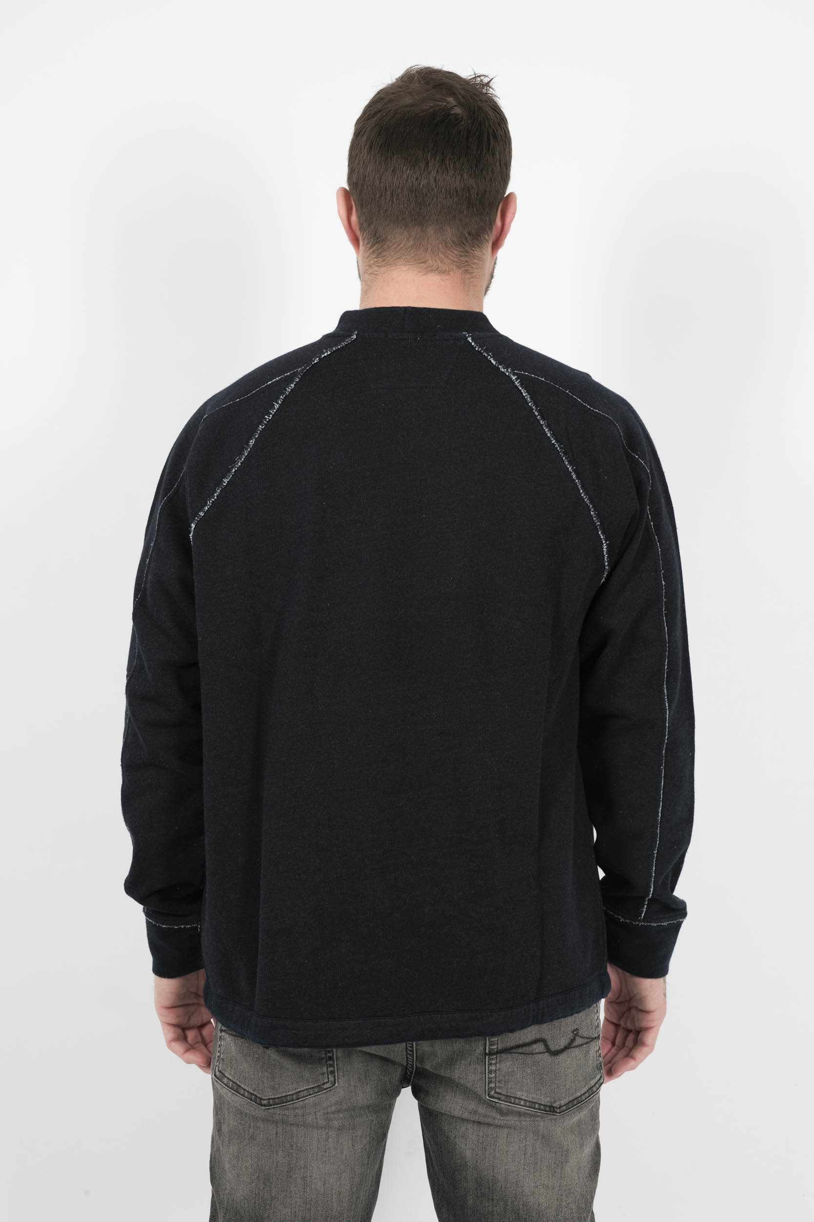  Image du produit PULL C.P COMPANY COL ROND LOGO BRODE MARINE S184A-D08 - 5