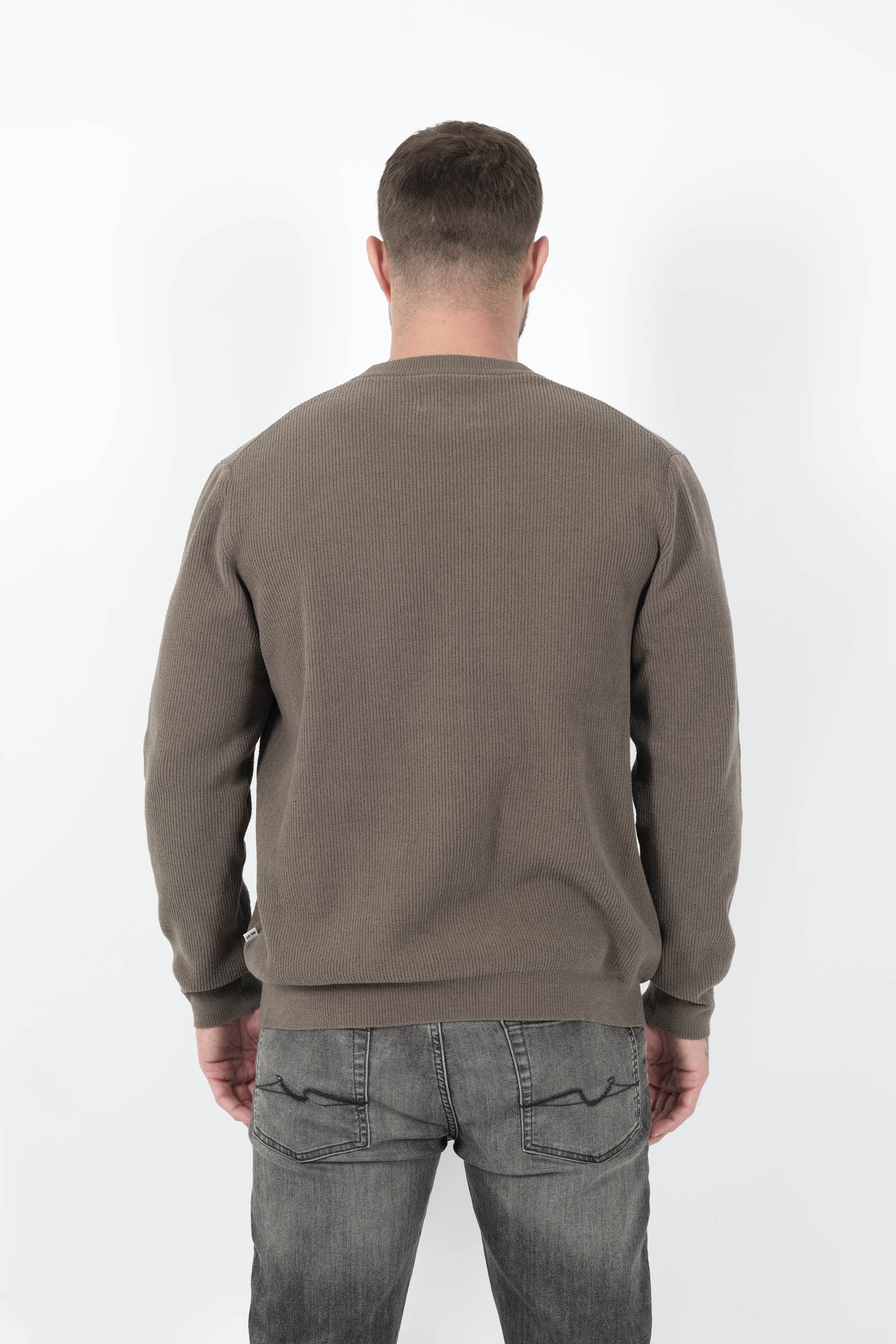  Image du produit PULL NN07 COL ROND EN MATIERE CHENILLE KAKI DANNY 6429-106 - 5