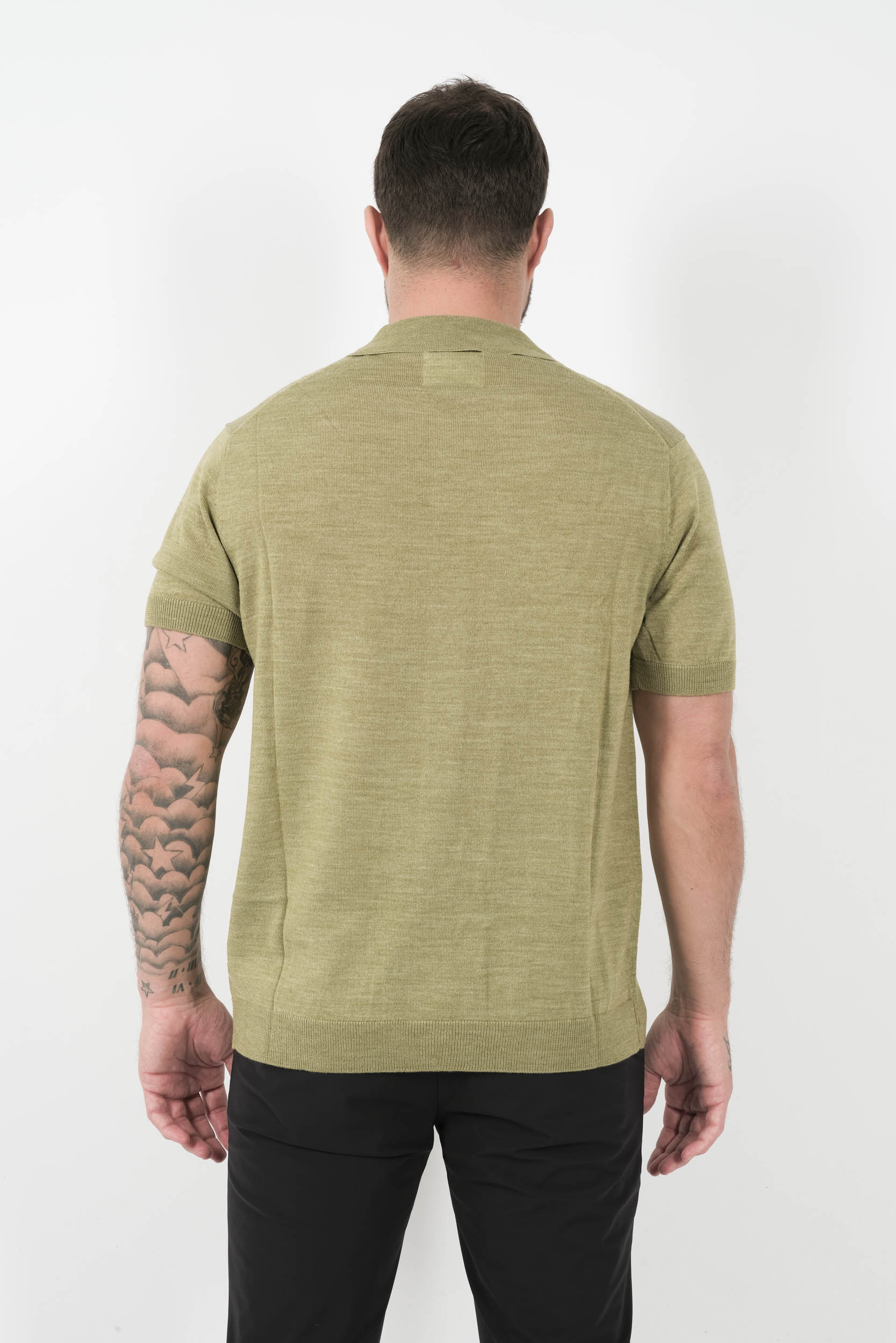 CHEMISE NN07 MANCHES COURTES VERT THOR6584-373