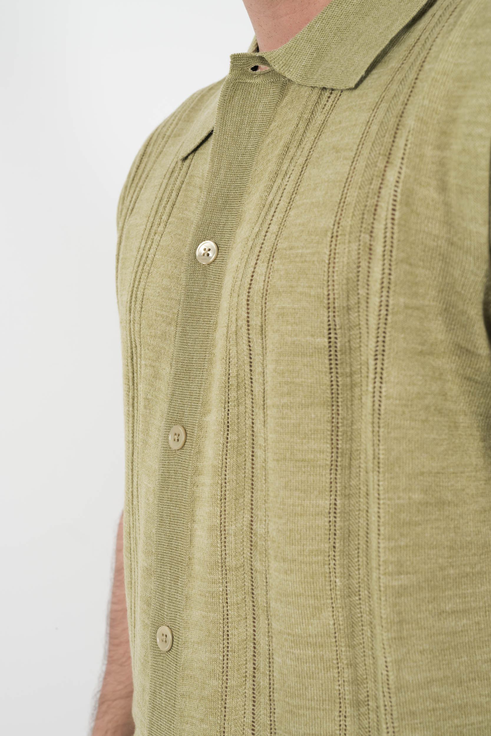 CHEMISE NN07 MANCHES COURTES VERT THOR6584-373