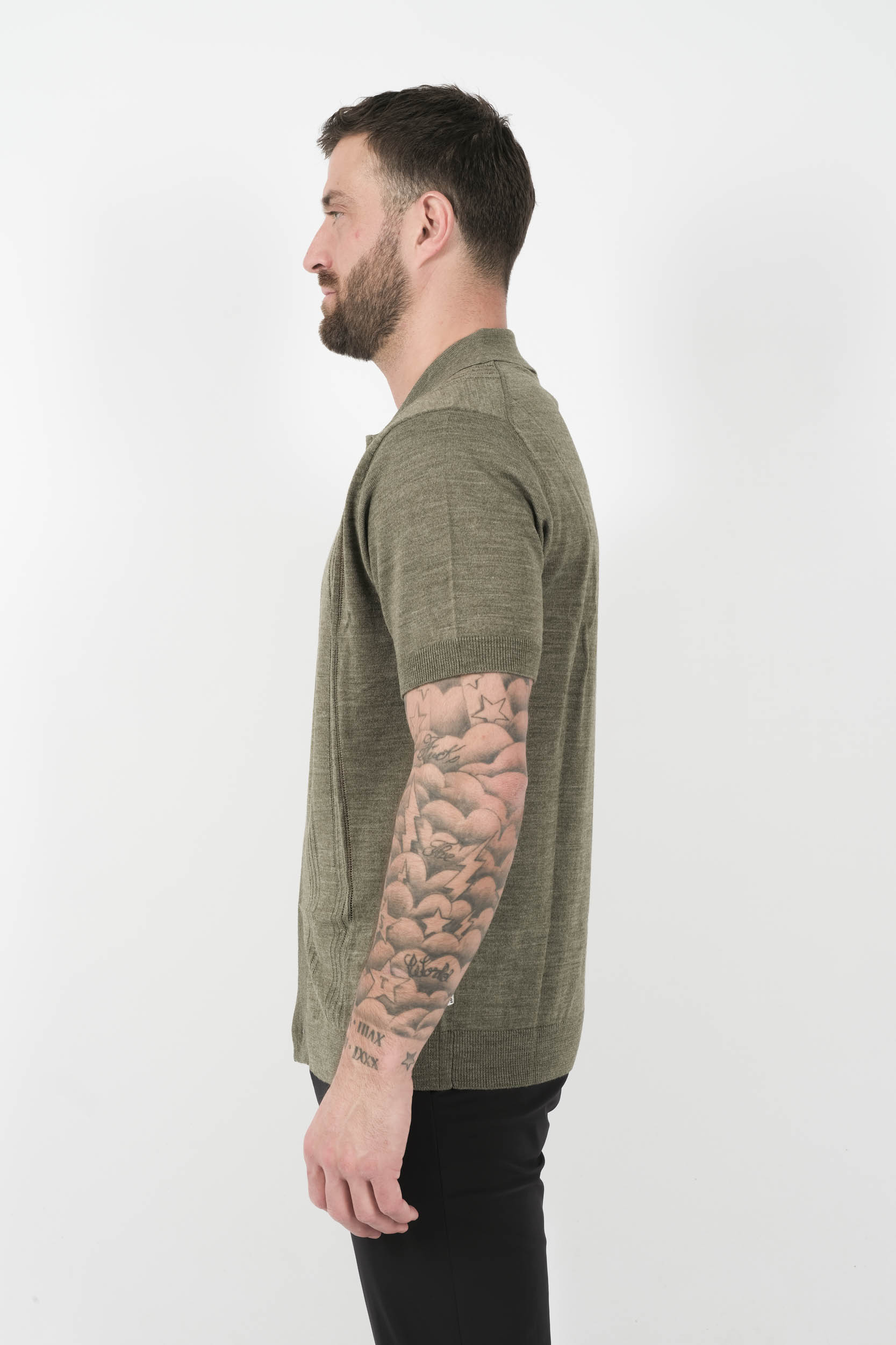 CHEMISE NN07 MANCHES COURTES KAKI THOR6584-343