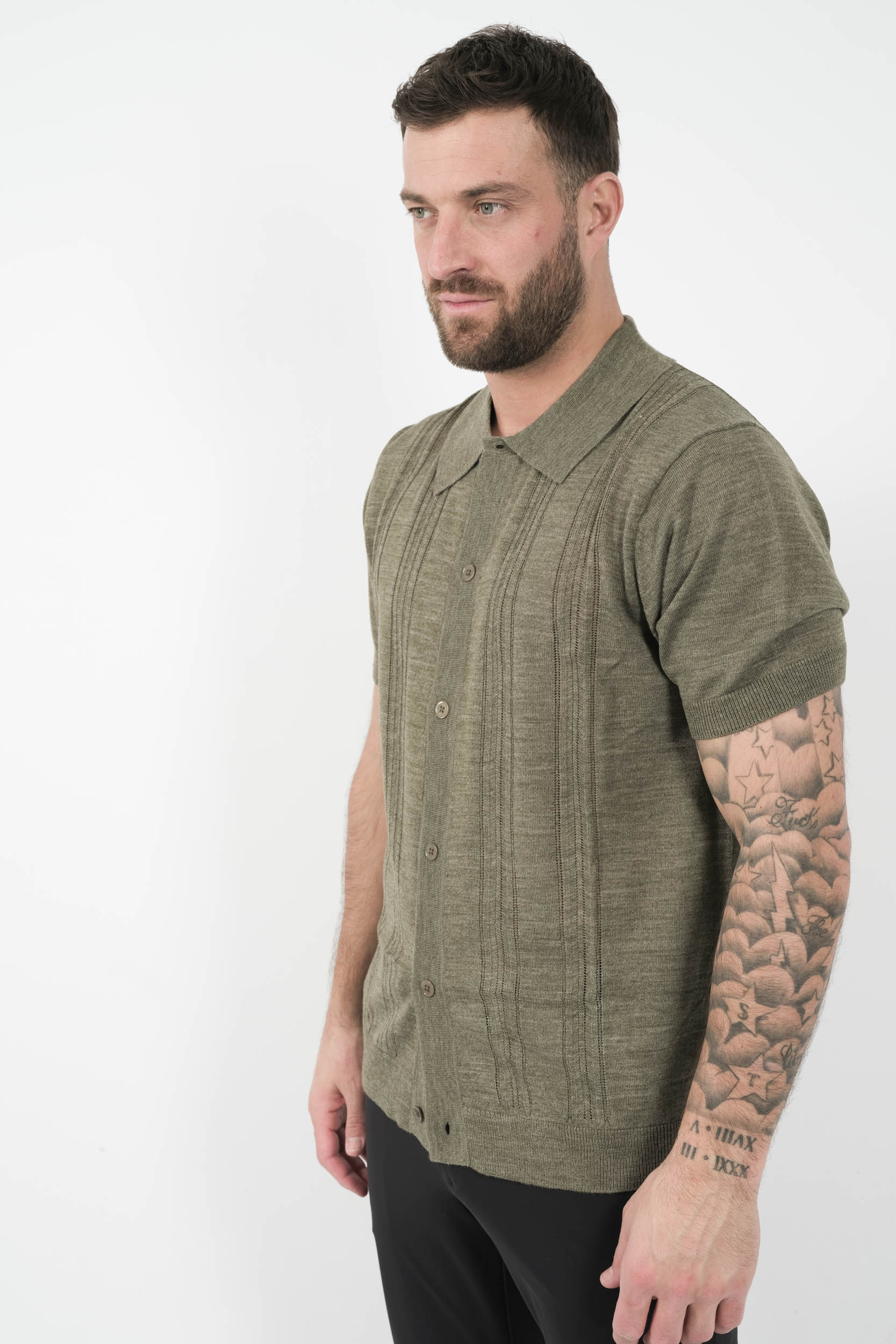 CHEMISE NN07 MANCHES COURTES KAKI THOR6584-343