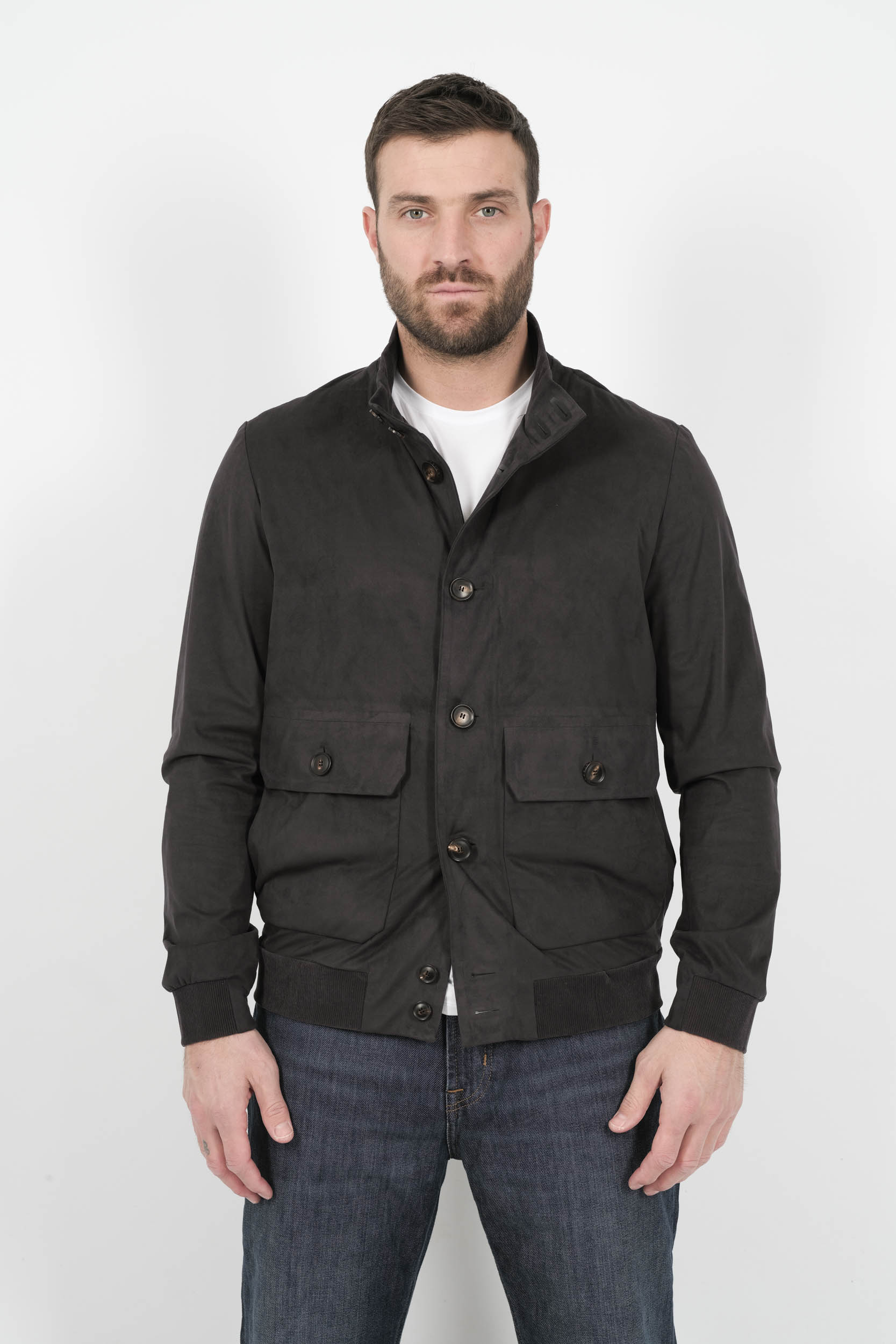 VESTE RRD TOUCHE DAIM MARINE 25018-60