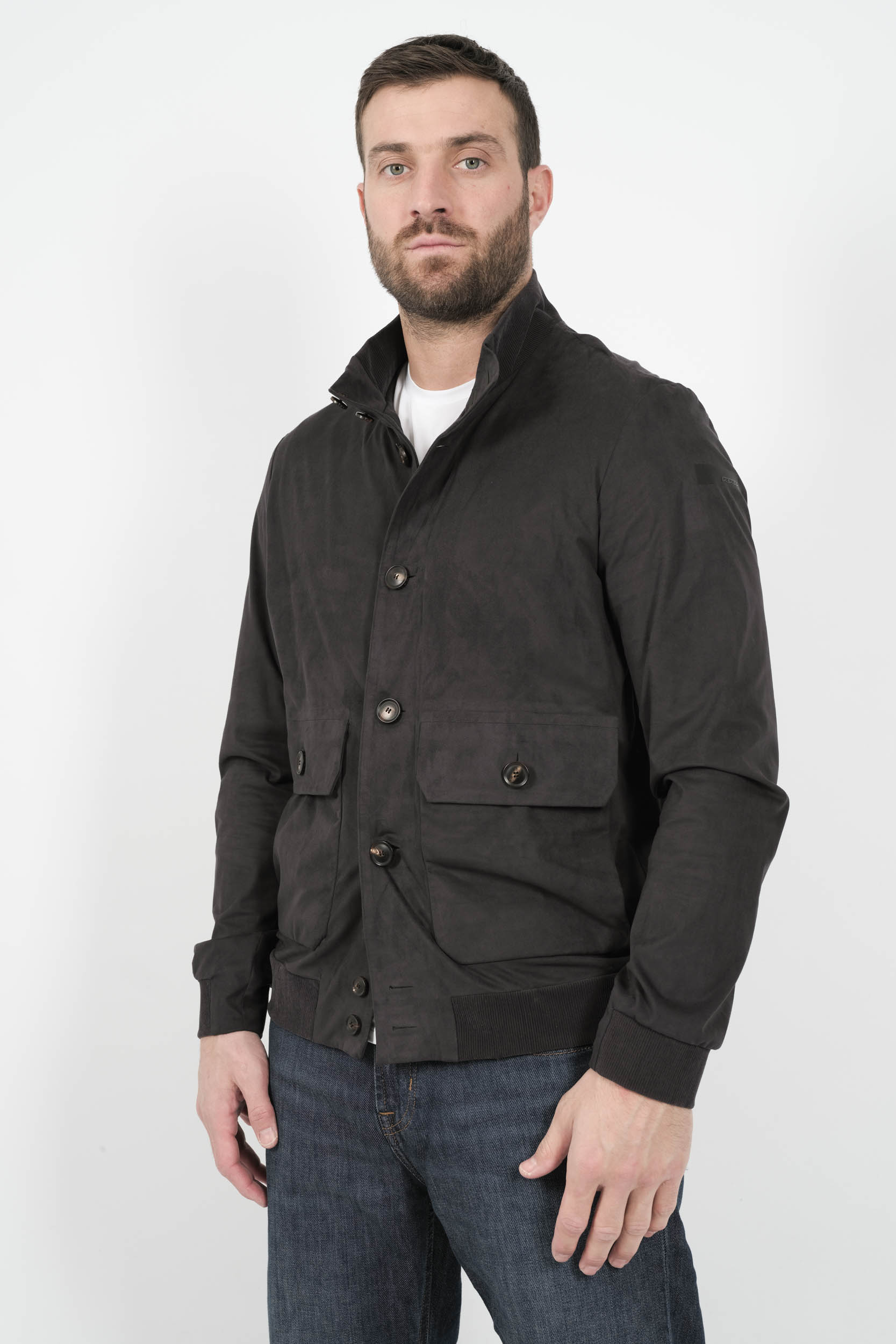 VESTE RRD TOUCHE DAIM MARINE 25018-60