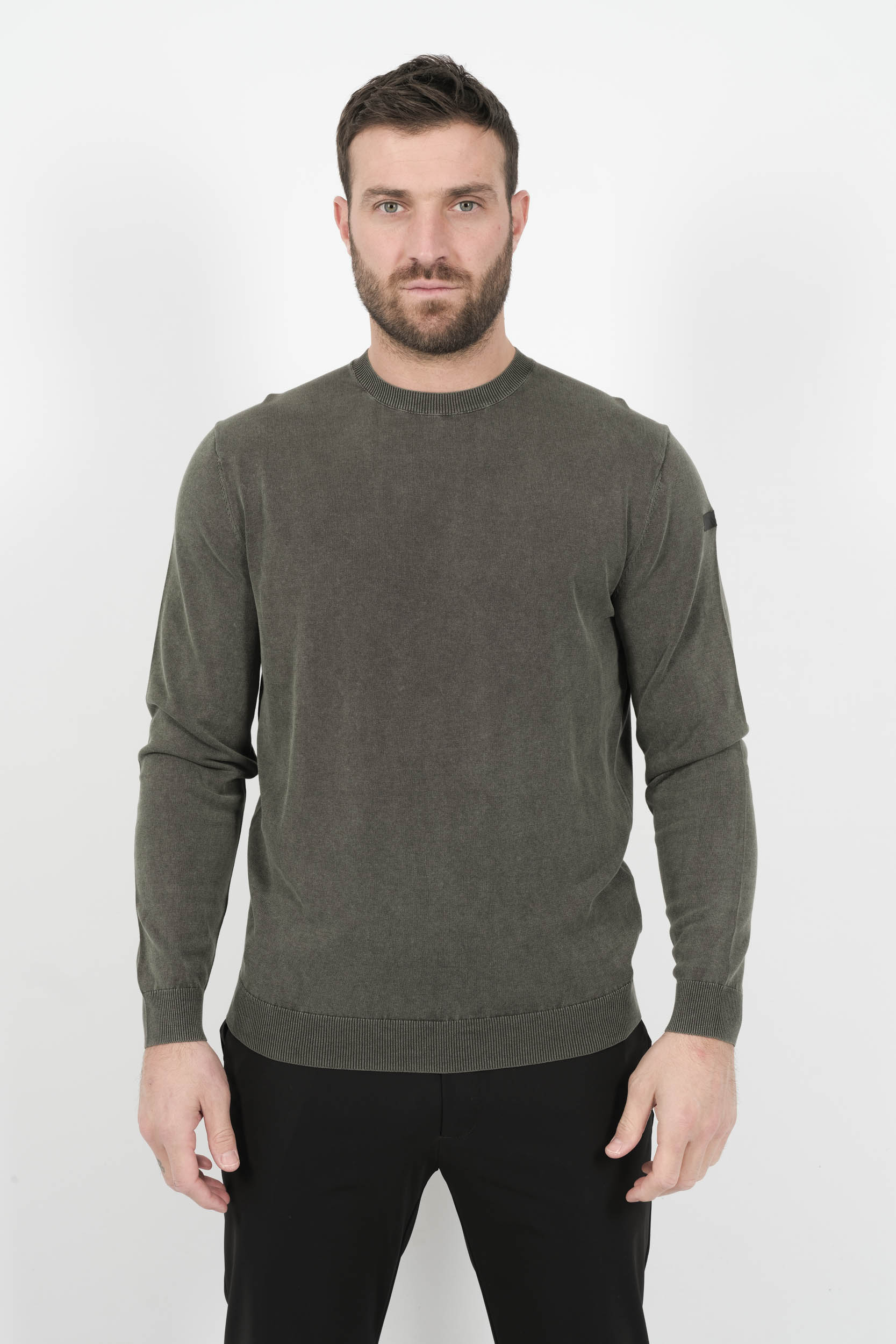  Image du produit PULL RRD COL ROND VERT 25103-20 - 3