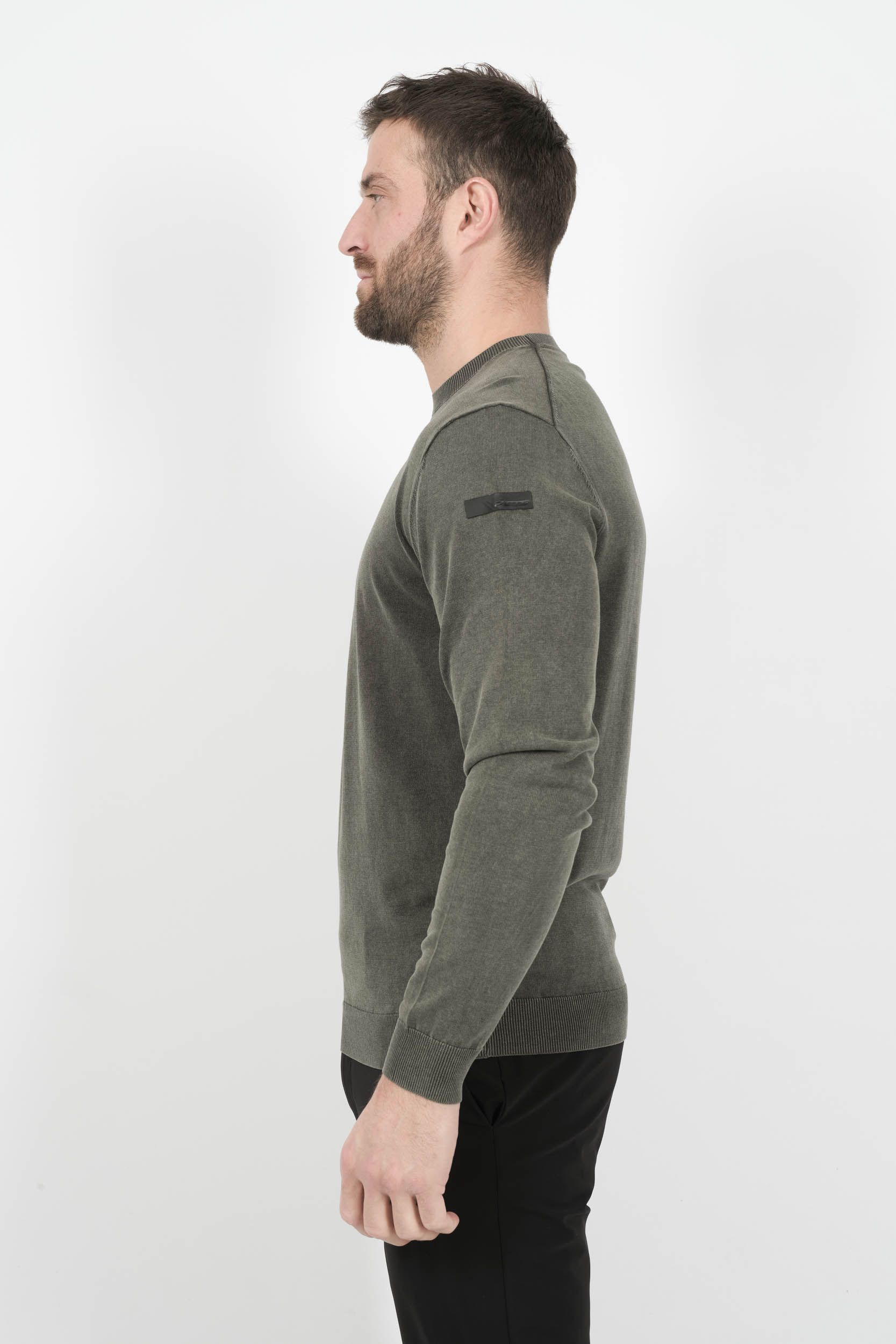  Image du produit PULL RRD COL ROND VERT 25103-20 - 4