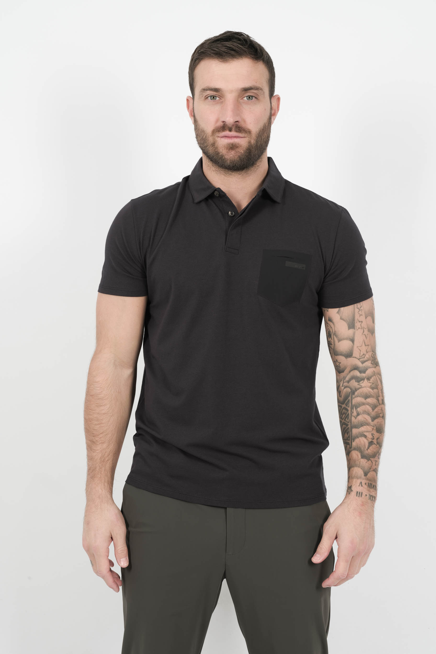  Image du produit POLO RRD COL A BOUTONS MARINE 25201-60 - 3