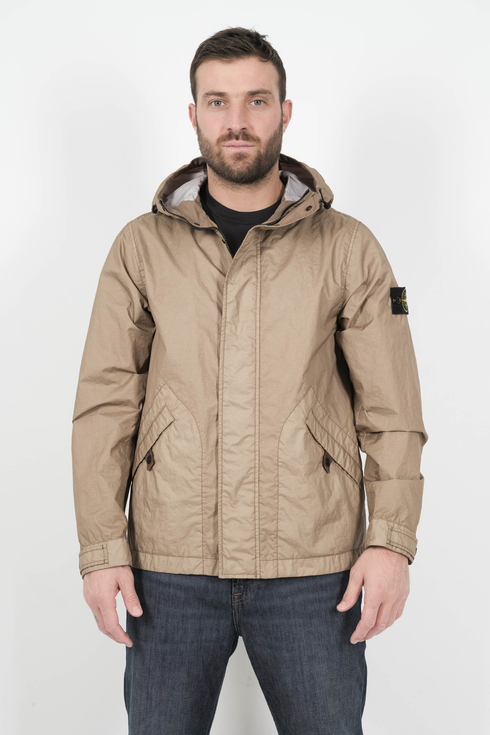 VESTE STONE ISLAND EN NYLON METAL BEIGE S154193SA21-V0094