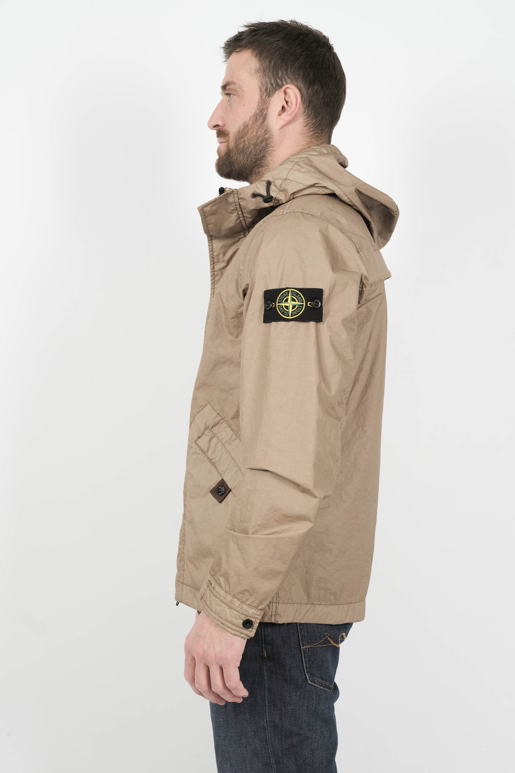 VESTE STONE ISLAND EN NYLON METAL BEIGE S154193SA21-V0094