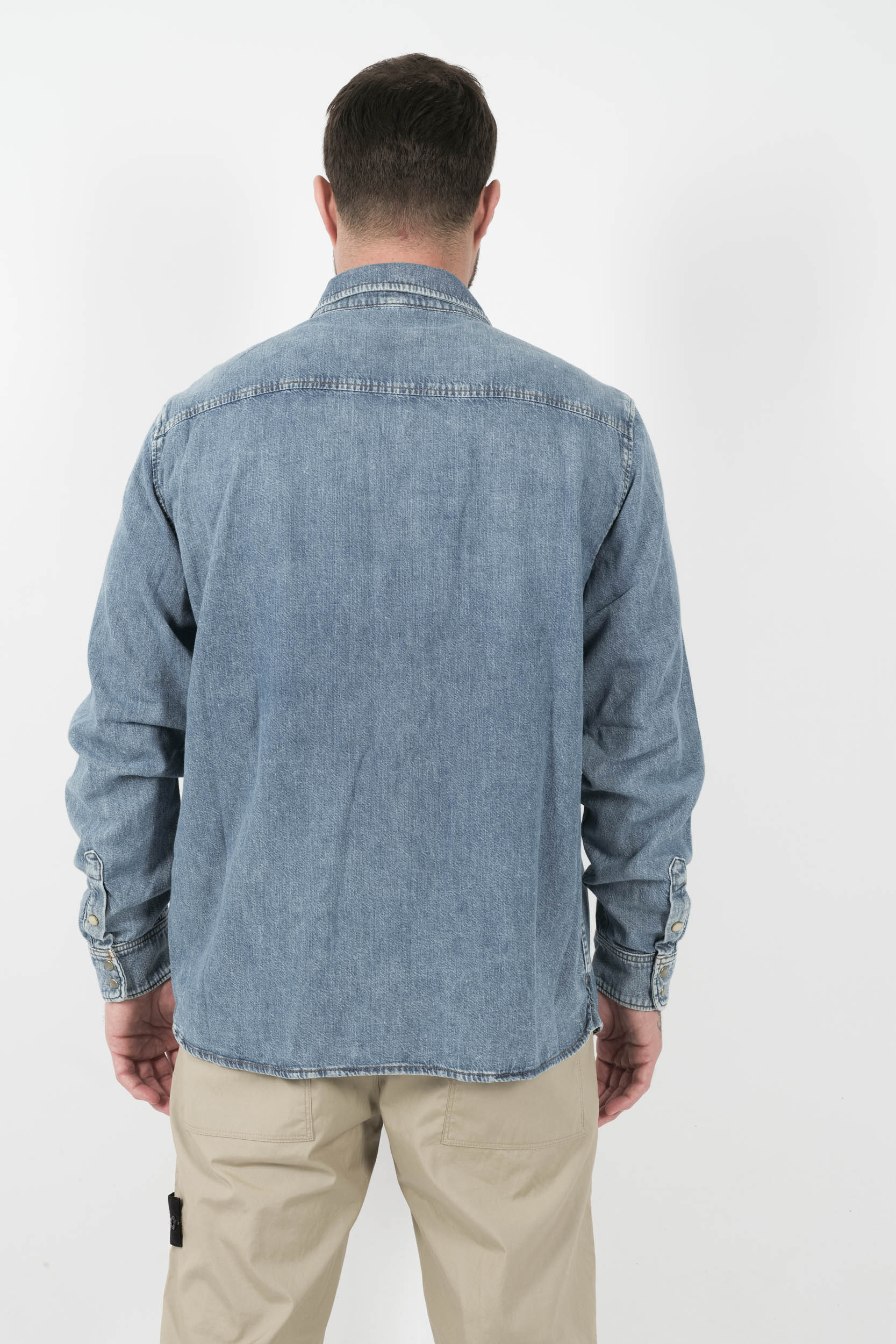 CHEMISE SEVEN EFFET JEANS BLEU JS6MC210OU