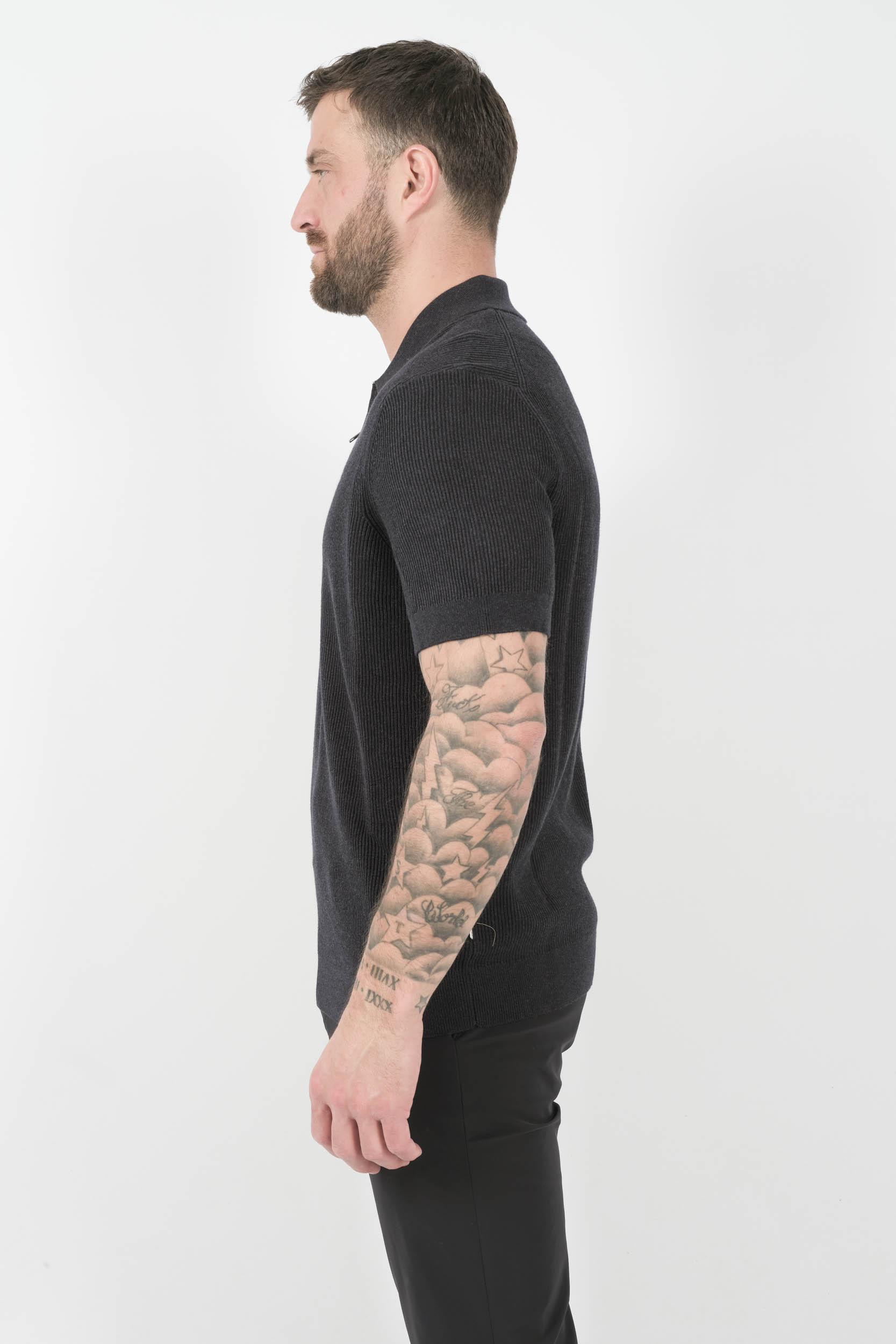 POLO NN07 COL DEMI-ZIP MARINE HANSIE-277
