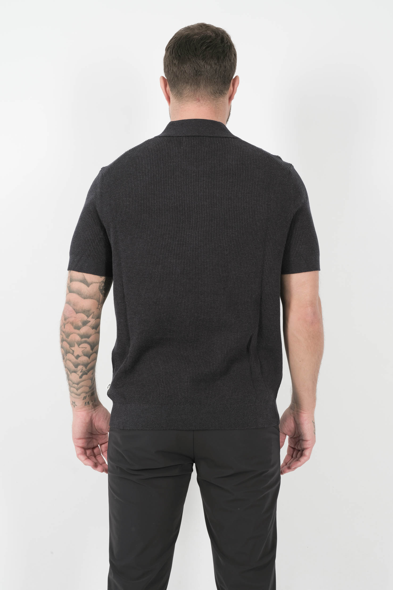 POLO NN07 COL DEMI-ZIP MARINE HANSIE-277