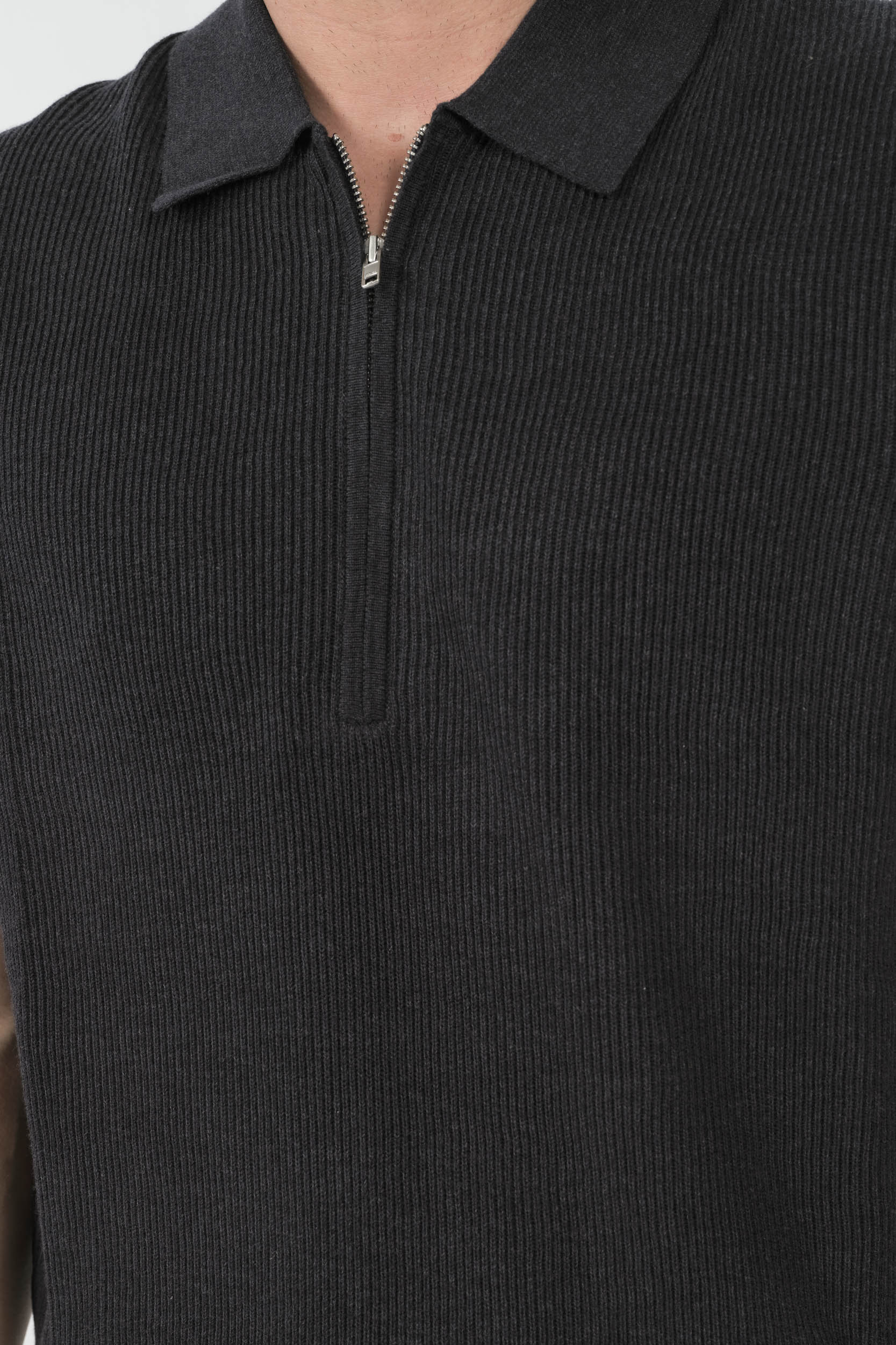 POLO NN07 COL DEMI-ZIP MARINE HANSIE-277