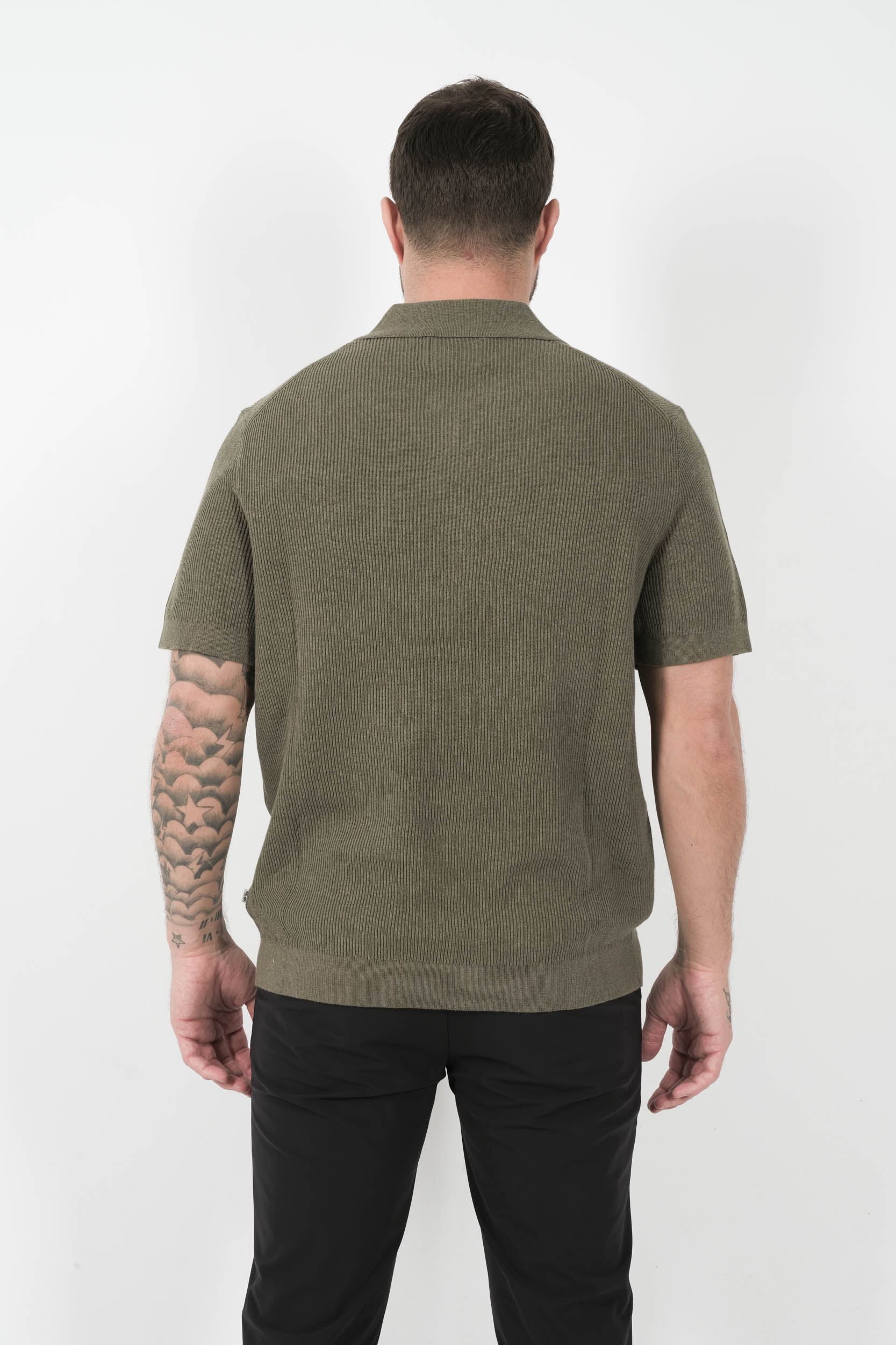  Image du produit POLO NN07 COL DEMI-ZIP KAKI HANSIE-343 - 5