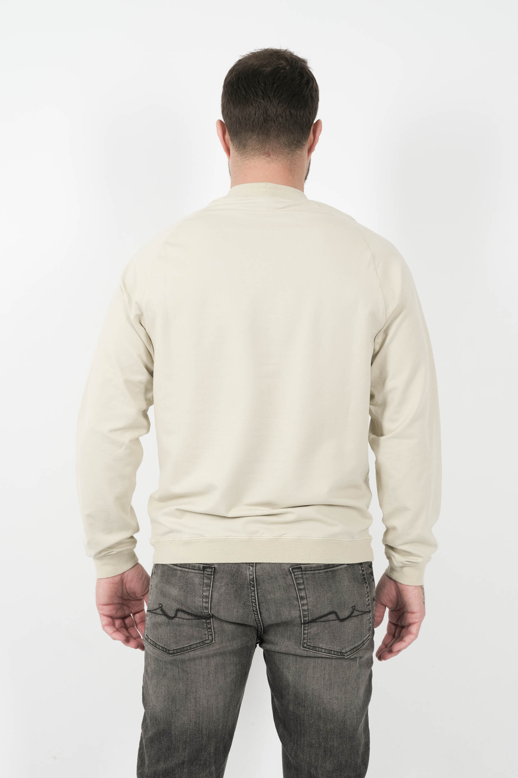 SWEAT STONE ISLAND STELLINA BLANC CREME S156117SG5-V0095