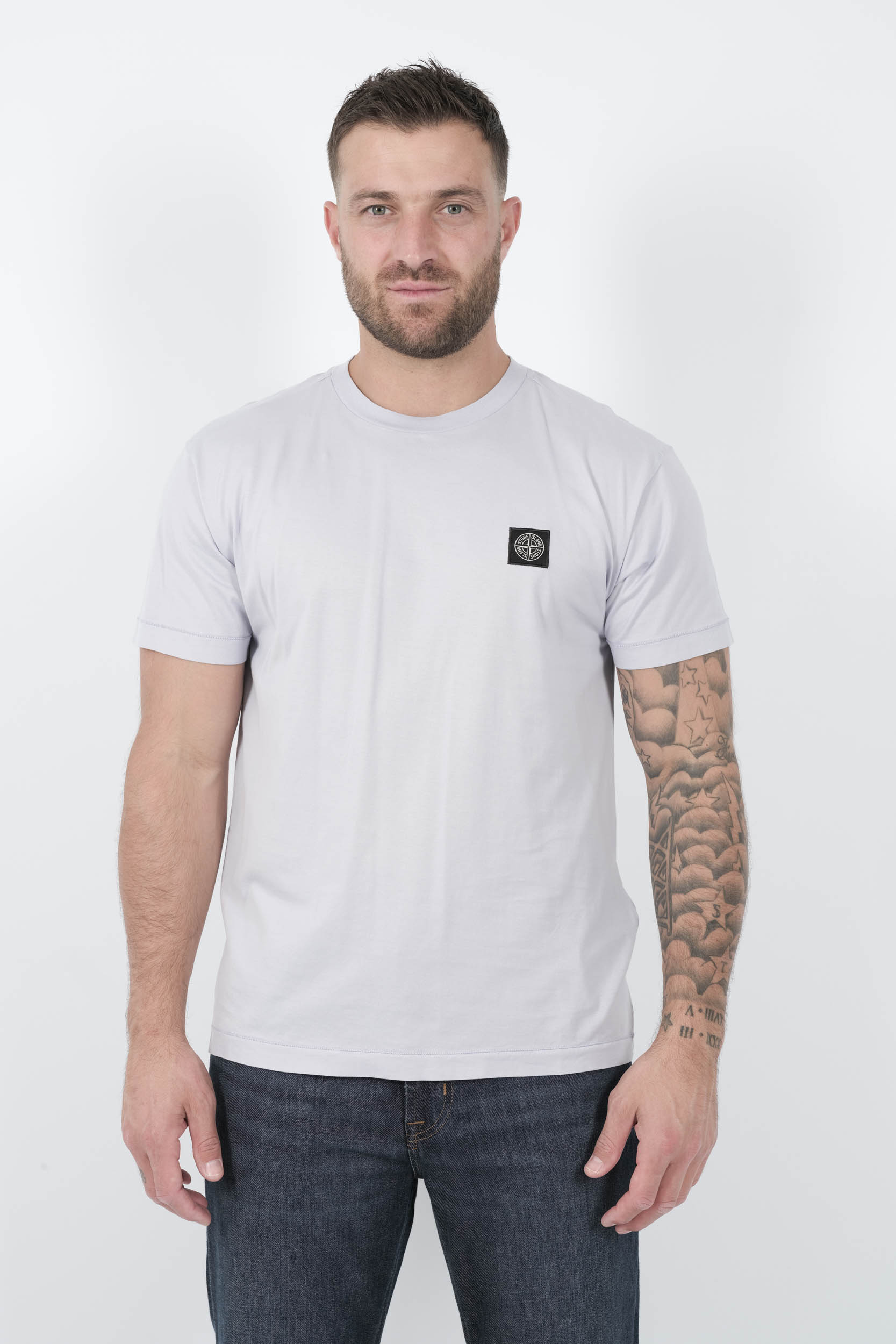 TEE-SHIRT STONE ISLAND AVEC LOGO LILA S152139S13-V0088