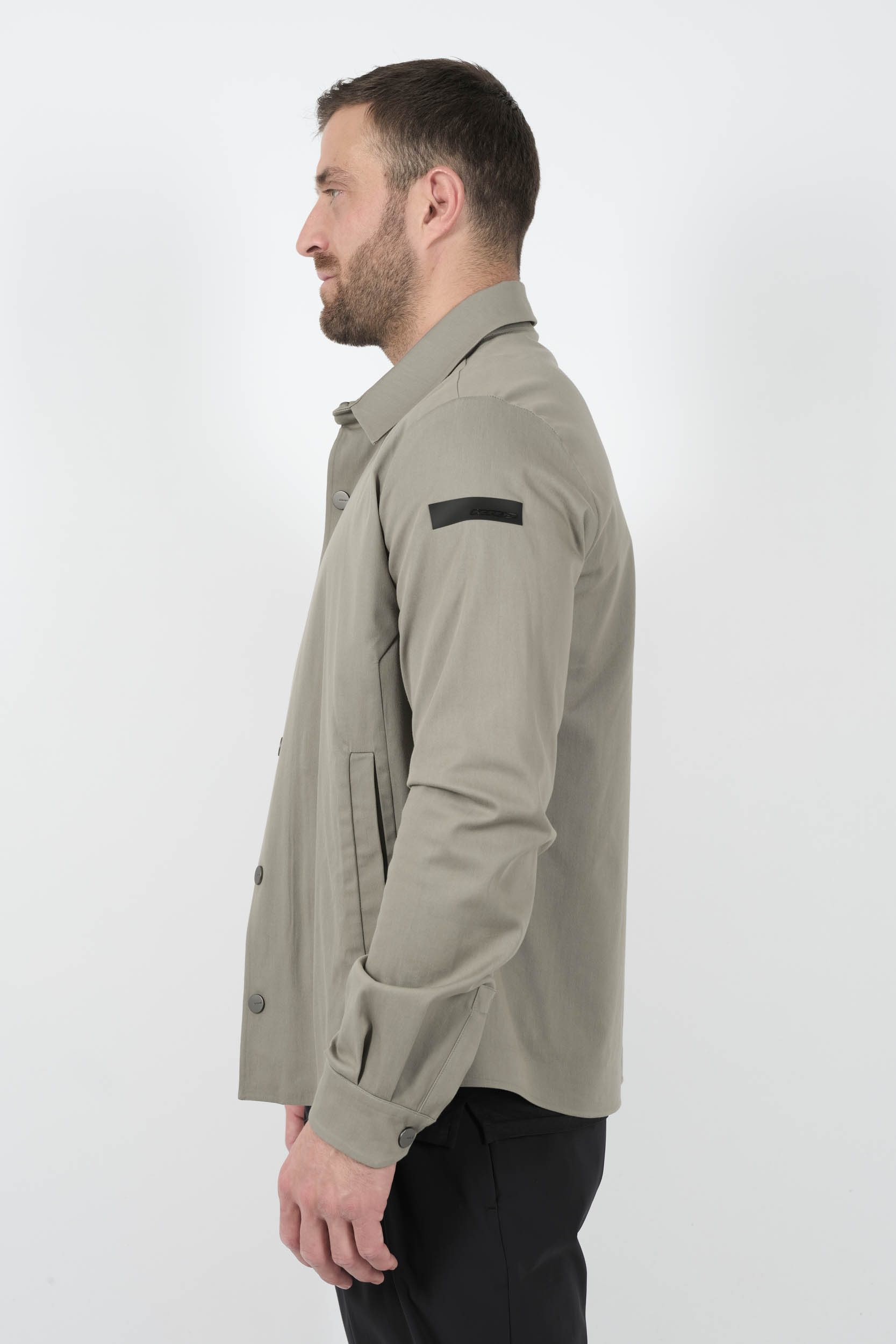 SURCHEMISE RRD BOUTONS PRESSION VERT 25017-22