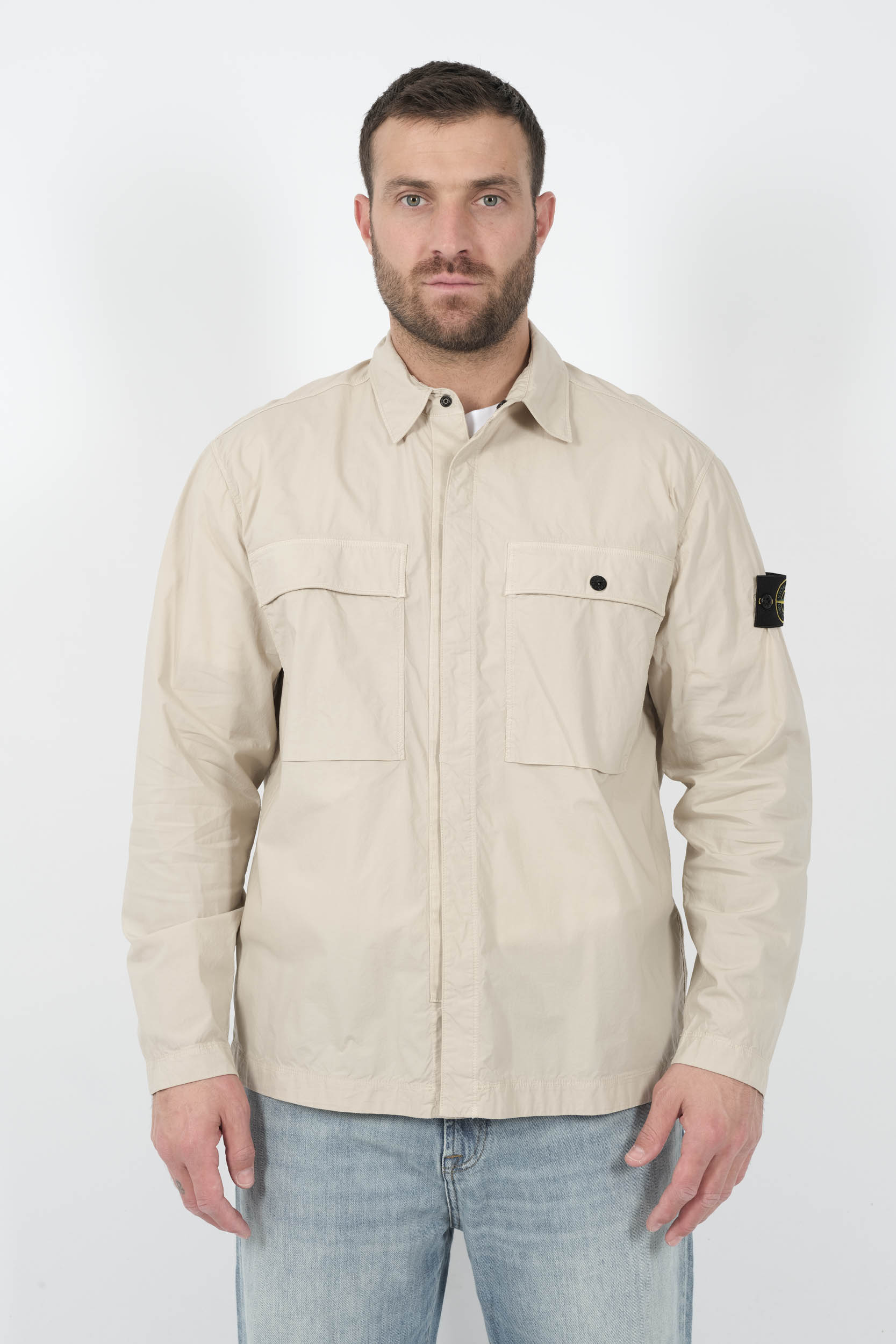  Image du produit SURCHEMISE STONE ISLAND BLANC CREME S151215S03-V0095 - 3