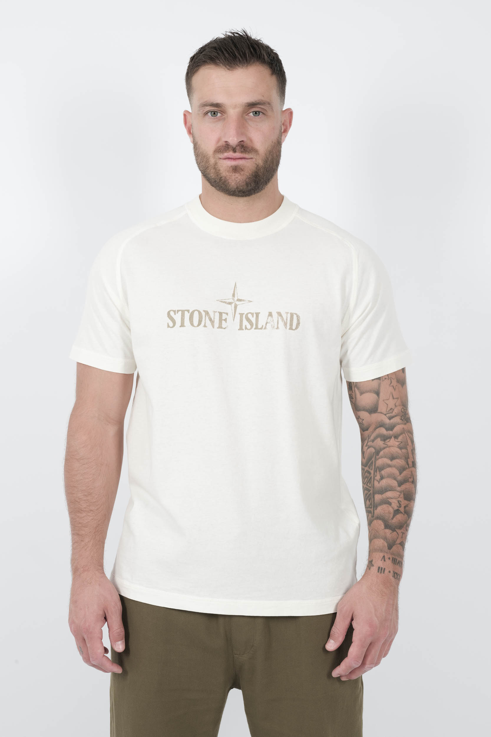  Image du produit TEE-SHIRT STONE ISLAND AVEC IMPRIME ECRU S152120S81-V0093 - 3