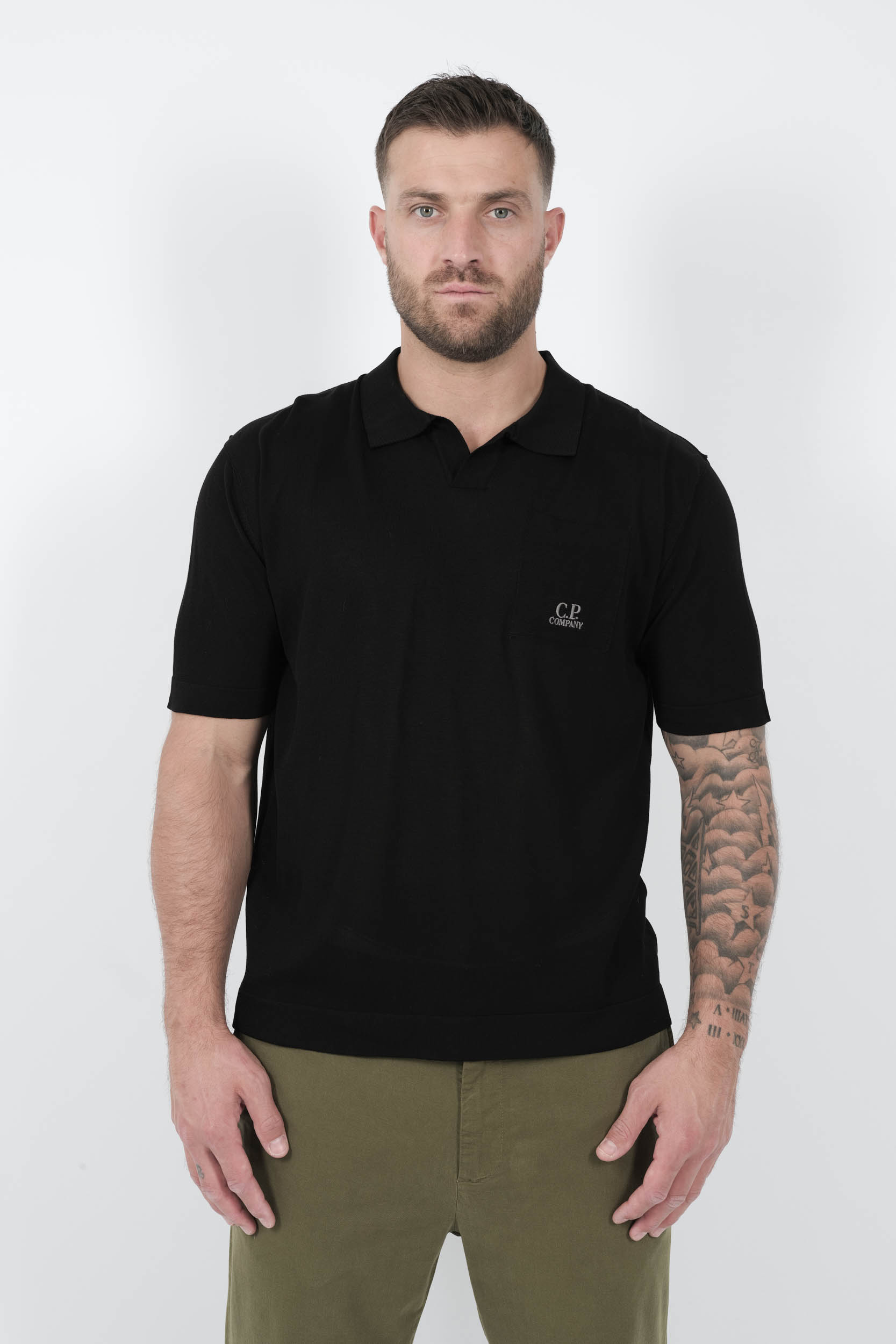  Image du produit POLO C.P COMPANY EN COTON MERCERISE NOIR N189A-999 - 3