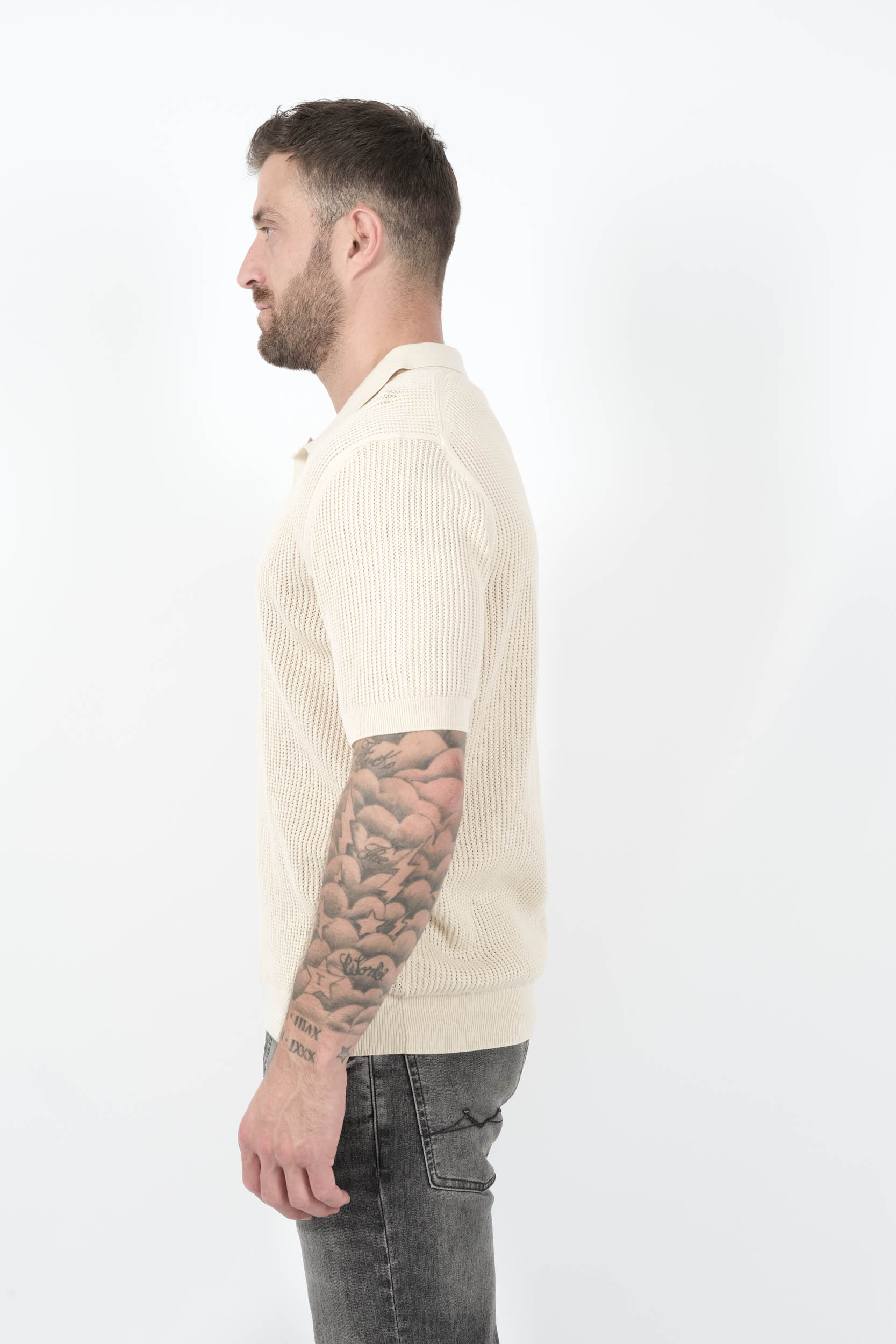  Image du produit POLO SUNSPEL EN MAILLE BEIGE POL8276-WHCR - 4