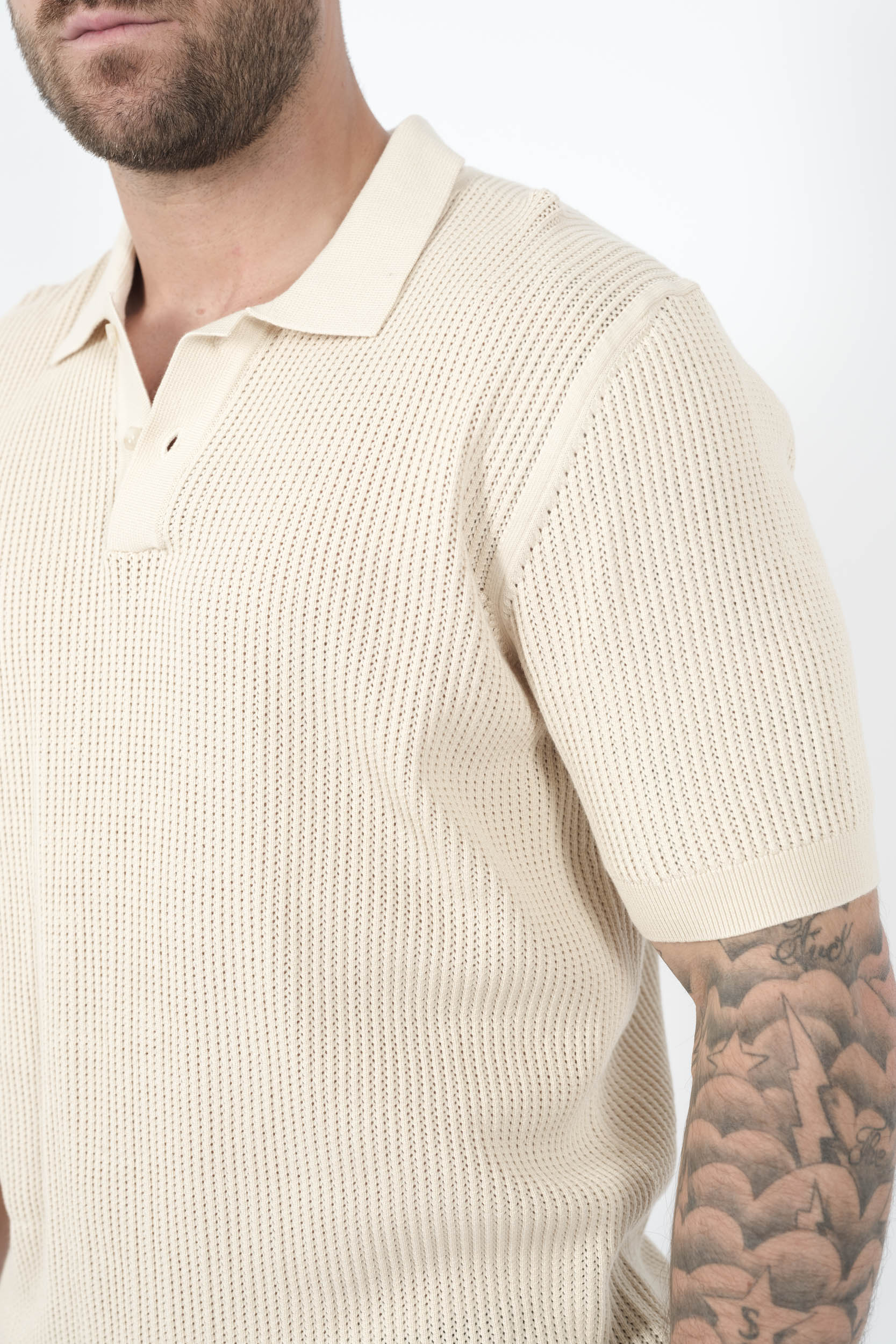  Image du produit POLO SUNSPEL EN MAILLE BEIGE POL8276-WHCR - 6