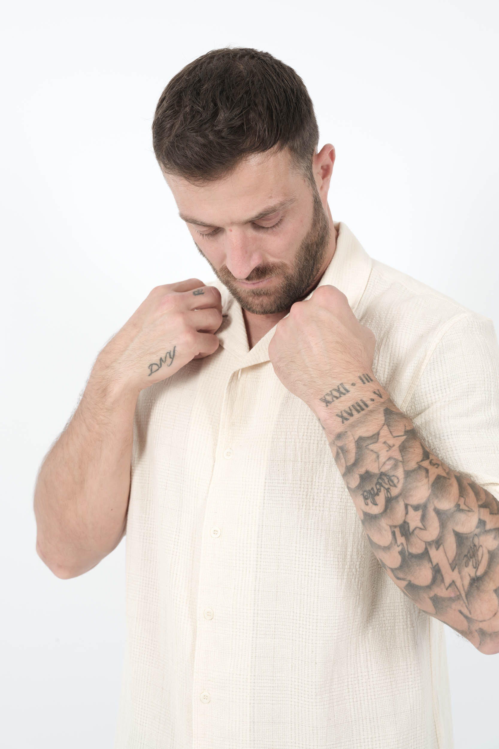  Image du produit CHEMISE SUNSPEL A MANCHES COURTES BLANC CREME SHT2103-WHCR - 2