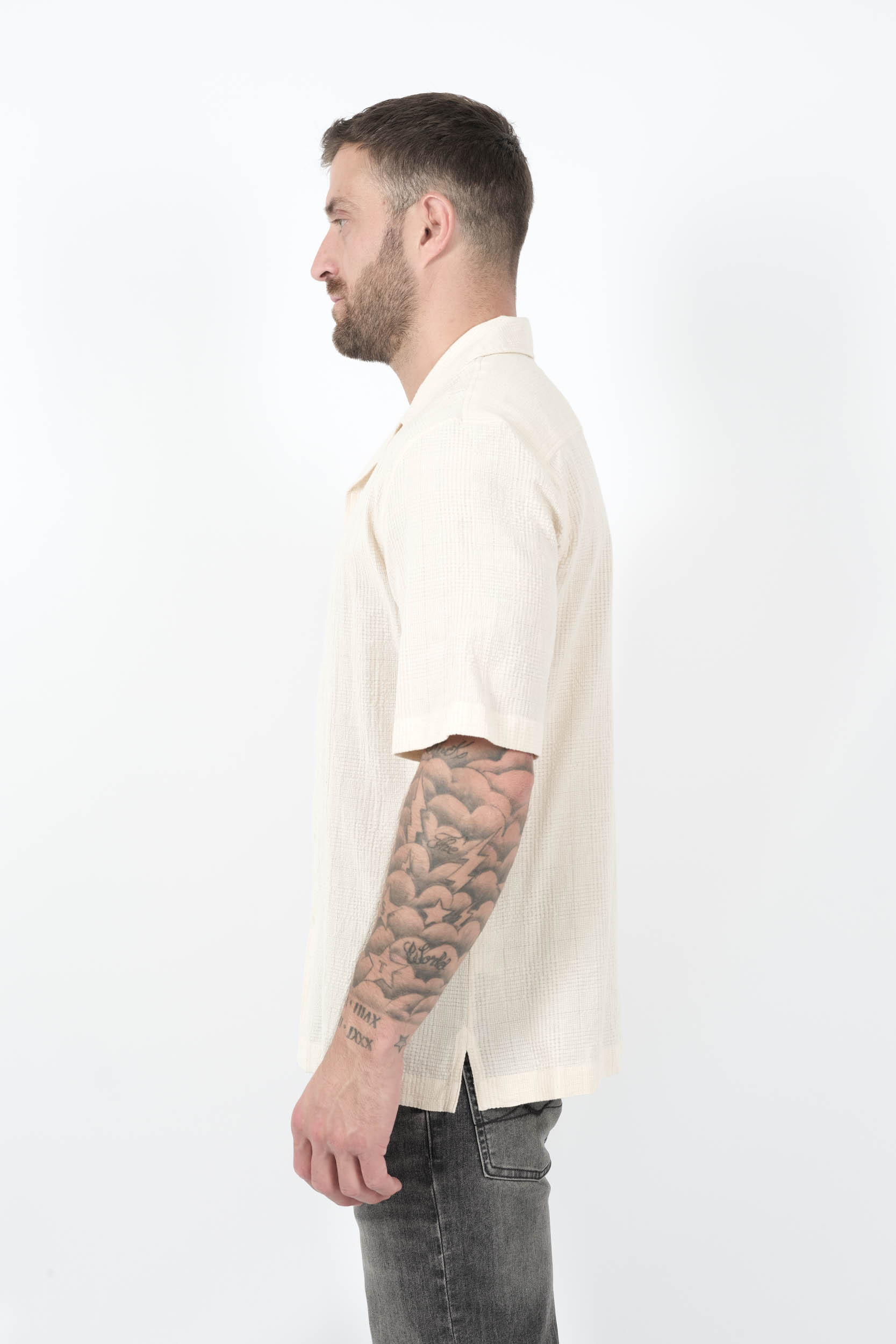  Image du produit CHEMISE SUNSPEL A MANCHES COURTES BLANC CREME SHT2103-WHCR - 4