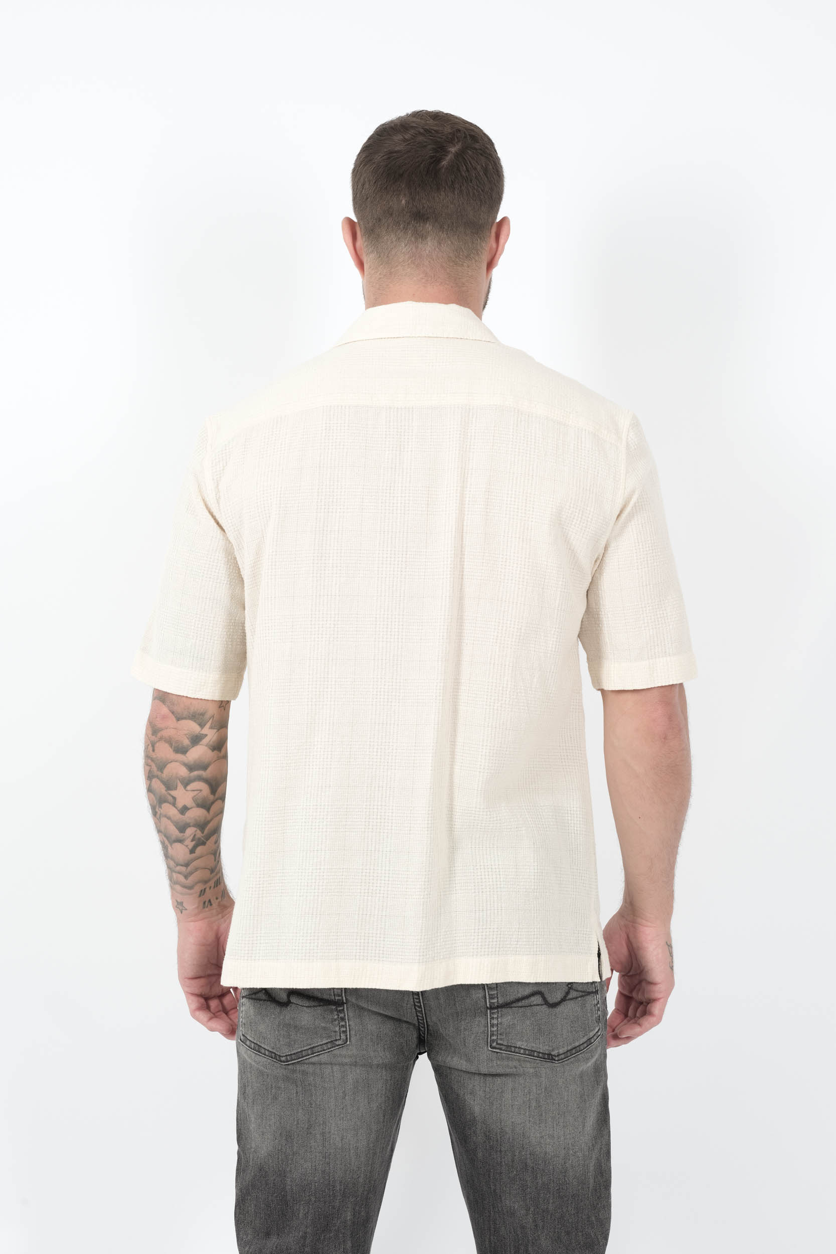  Image du produit CHEMISE SUNSPEL A MANCHES COURTES BLANC CREME SHT2103-WHCR - 5