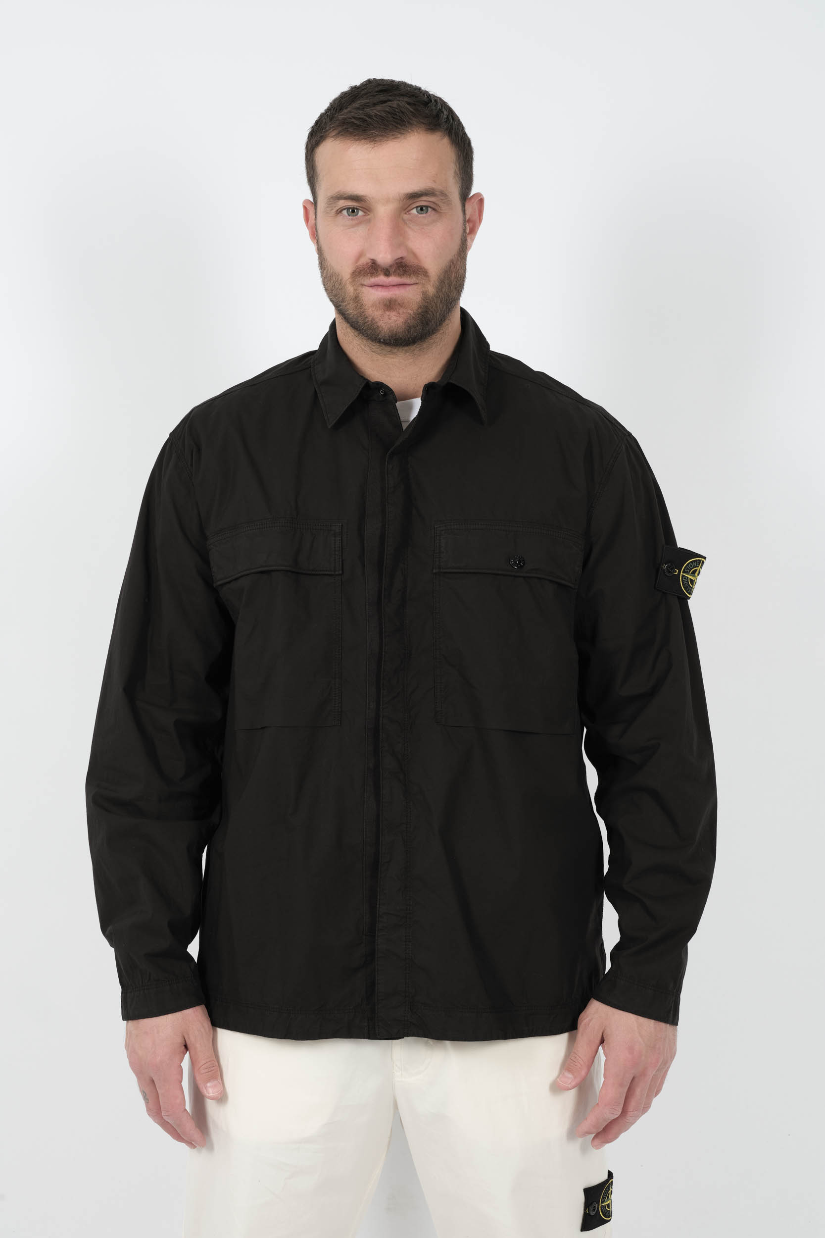 SURCHEMISE STONE ISLAND NOIR S151215S03-V0029