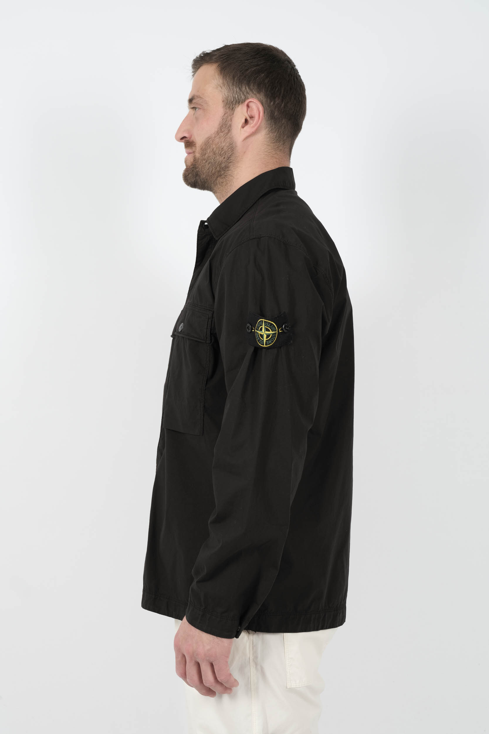 SURCHEMISE STONE ISLAND NOIR S151215S03-V0029