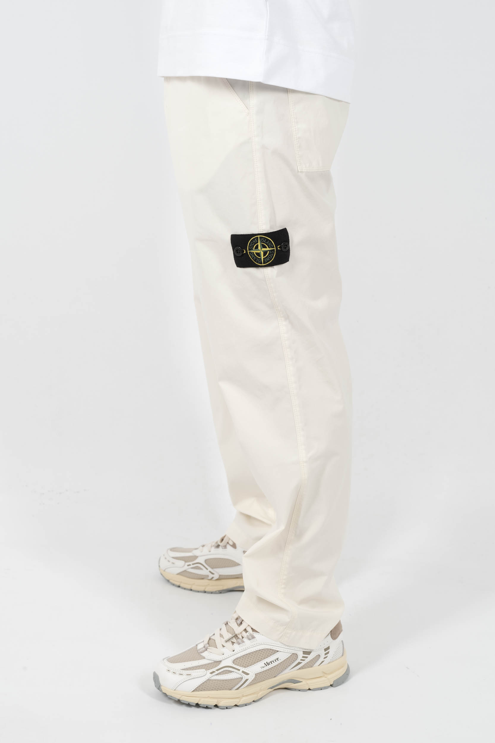  Image du produit PANTALON STONE ISLAND BLANC CREME S153115S11-V0093 - 4