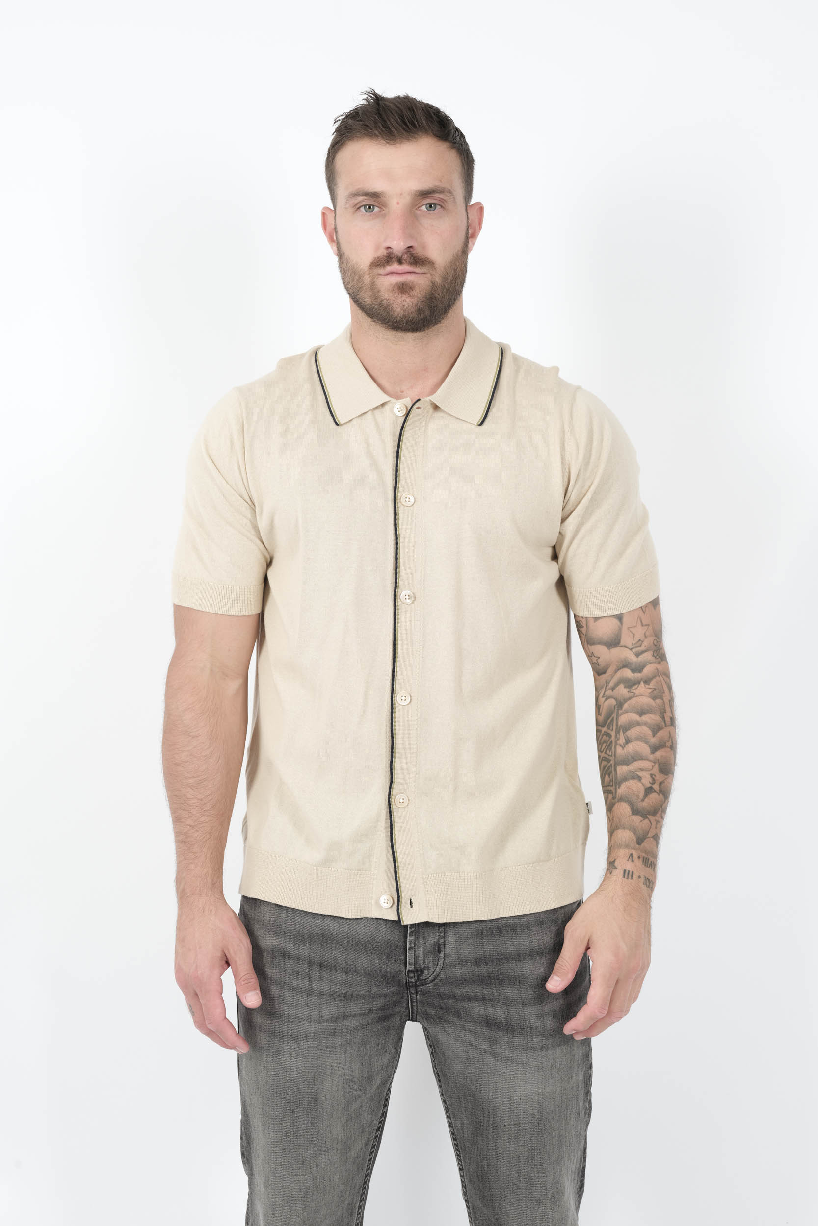  Image du produit POLO NN07 AVEC BOUTONS BEIGE NOLAN6561-020 - 3