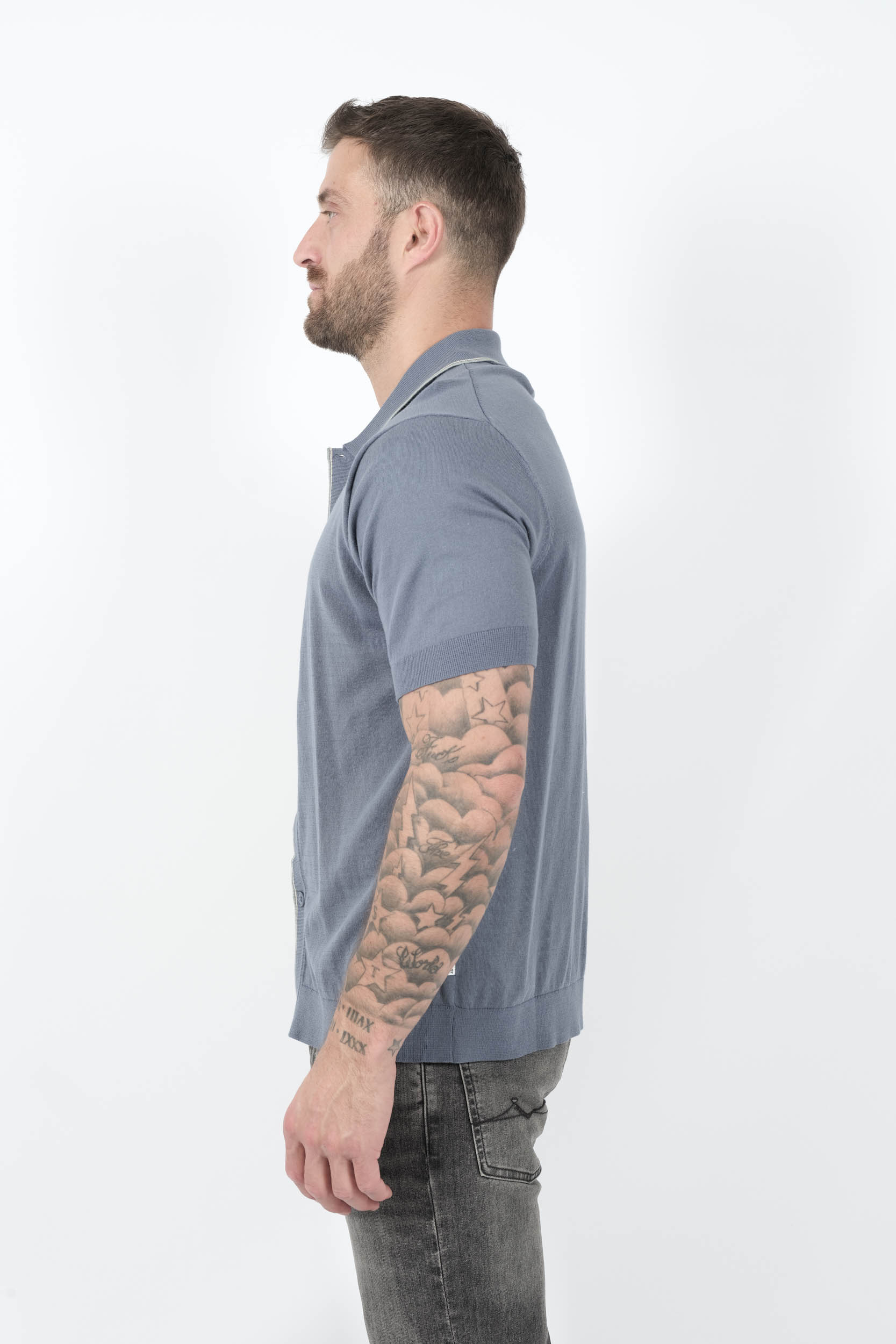  Image du produit POLO NN07 AVEC BOUTONS BLEU CIEL NOLAN6561-236 - 4