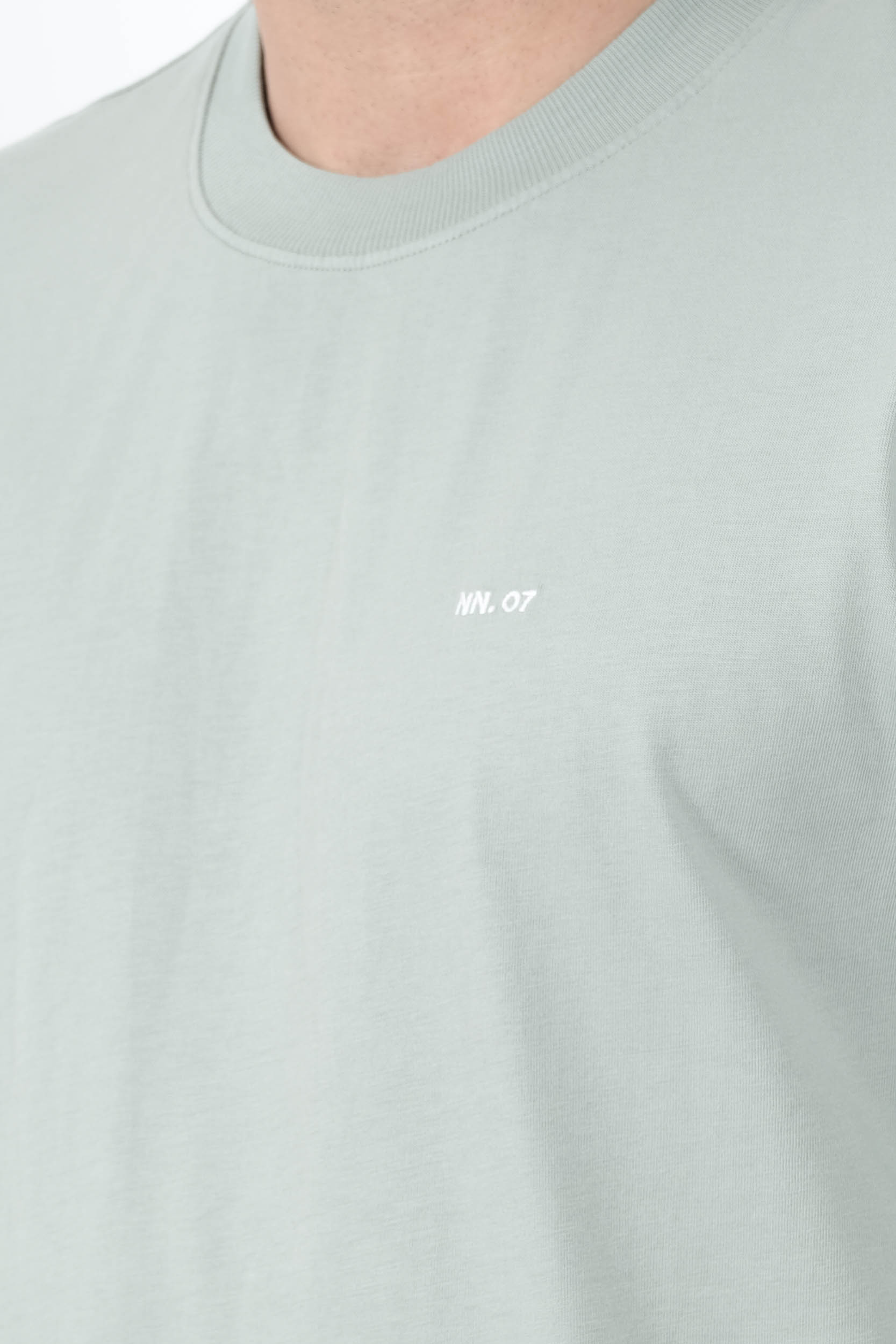 TEE-SHIRT NN07 AVEC LOGO BRODE BLEU CIEL ADAM3209-20B