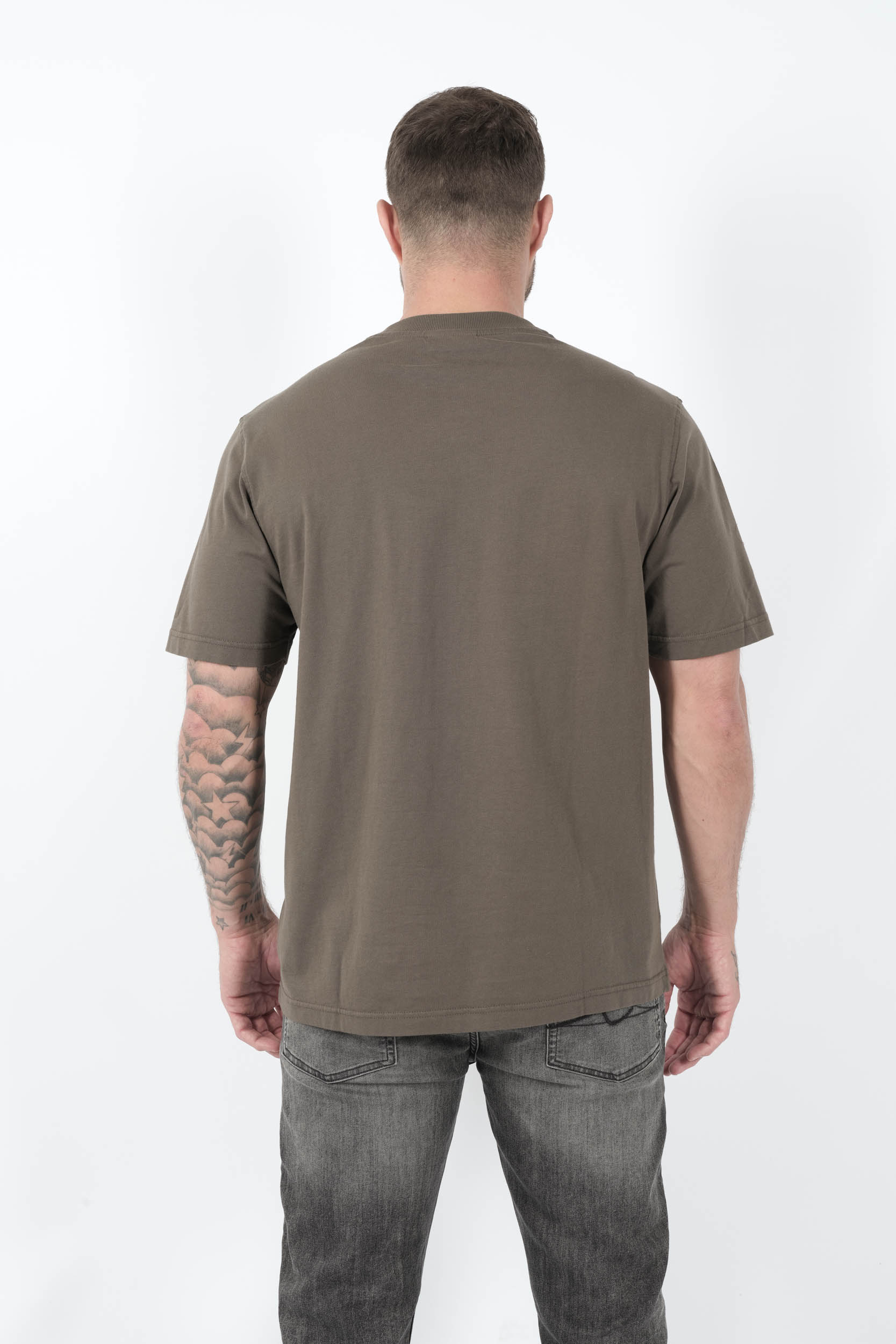  Image du produit TEE-SHIRT NN07 AVEC LOGO BRODE KAKI ADAM3209-343 - 5