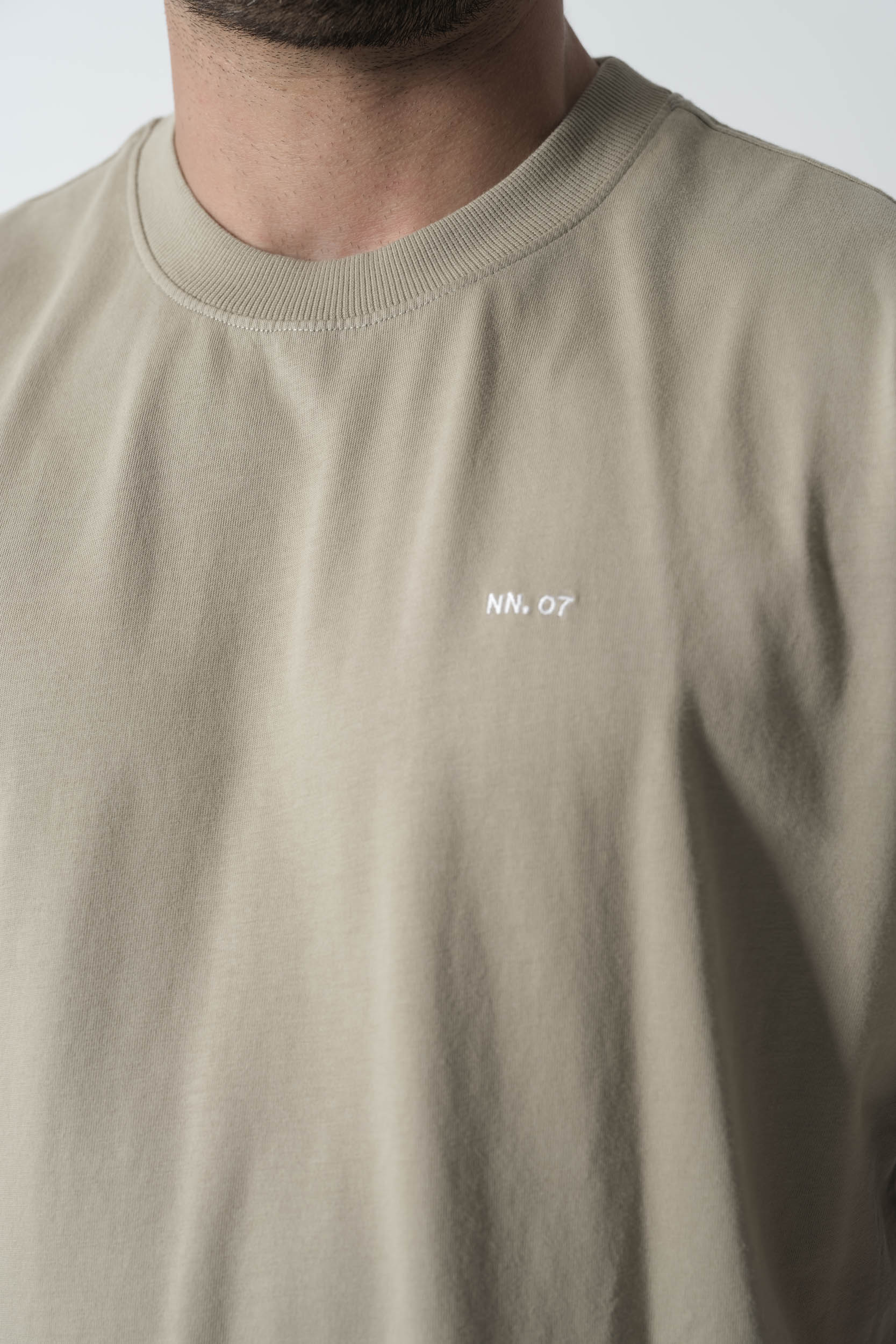  Image du produit TEE-SHIRT NN07 AVEC LOGO BRODE BEIGE ADAM3209-364 - 6